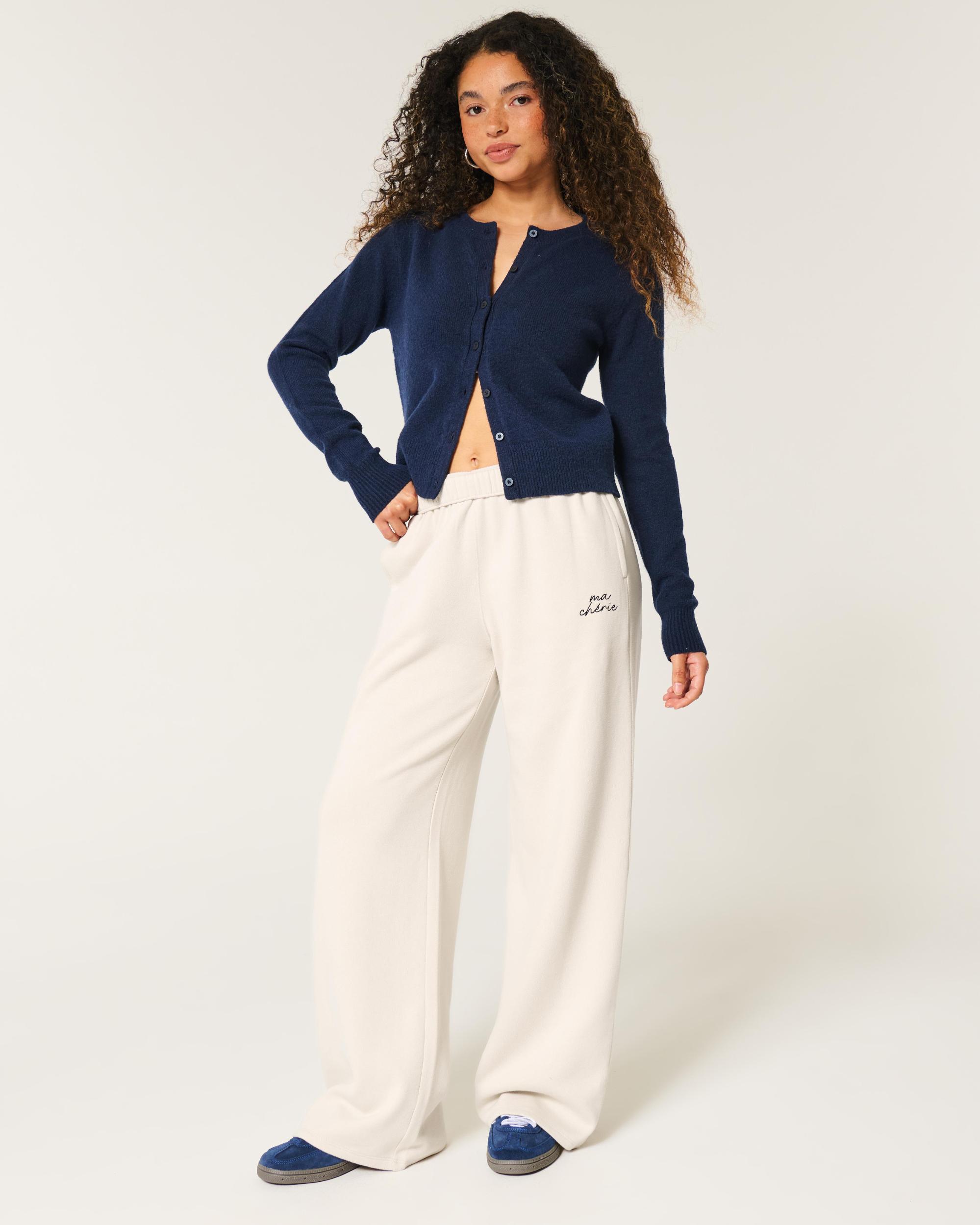 Ma Chérie Graphic Wide-Leg Sweatpants Product Image