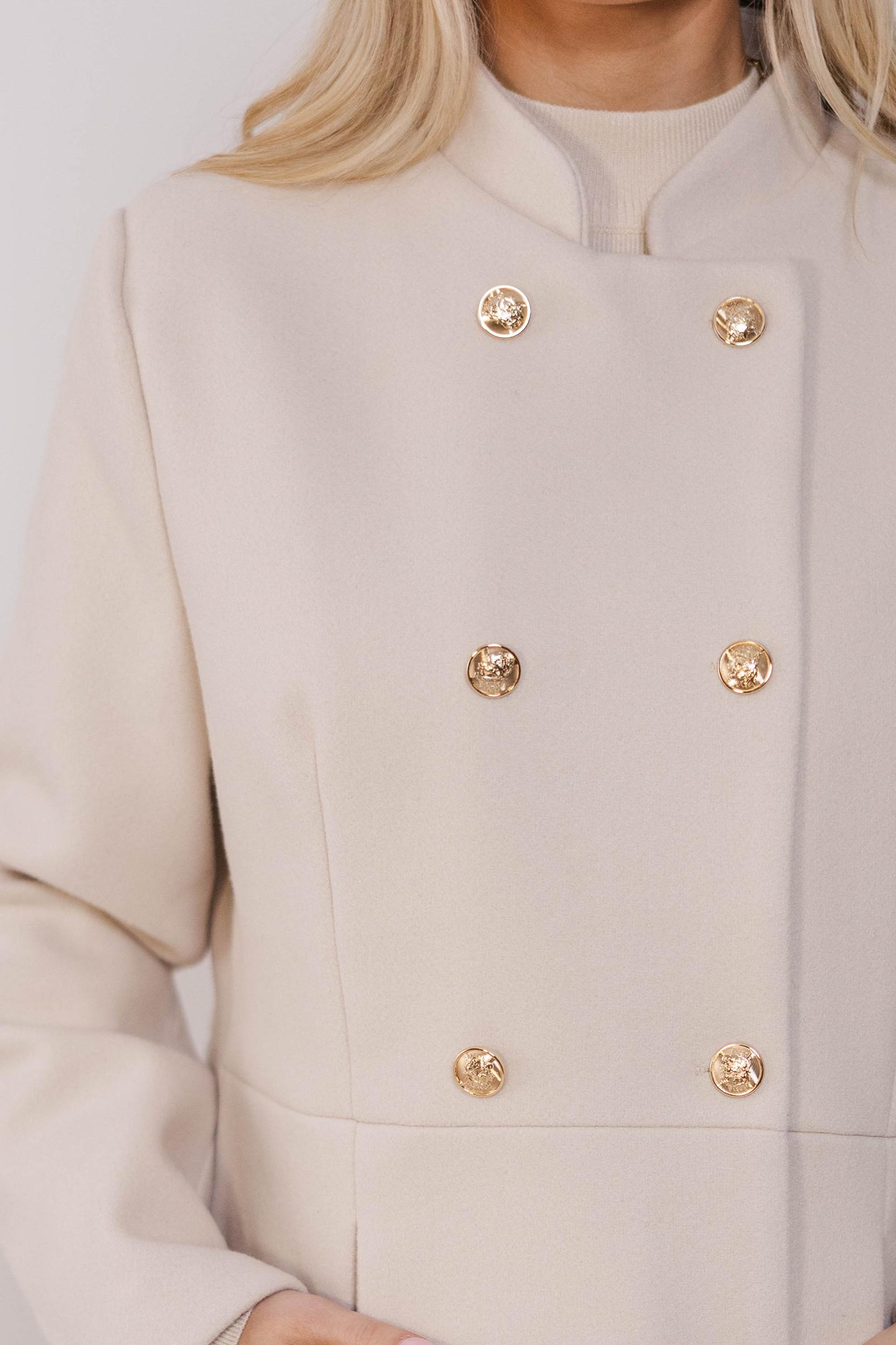 City Streets Oatmeal Brown Coat Female Product Image