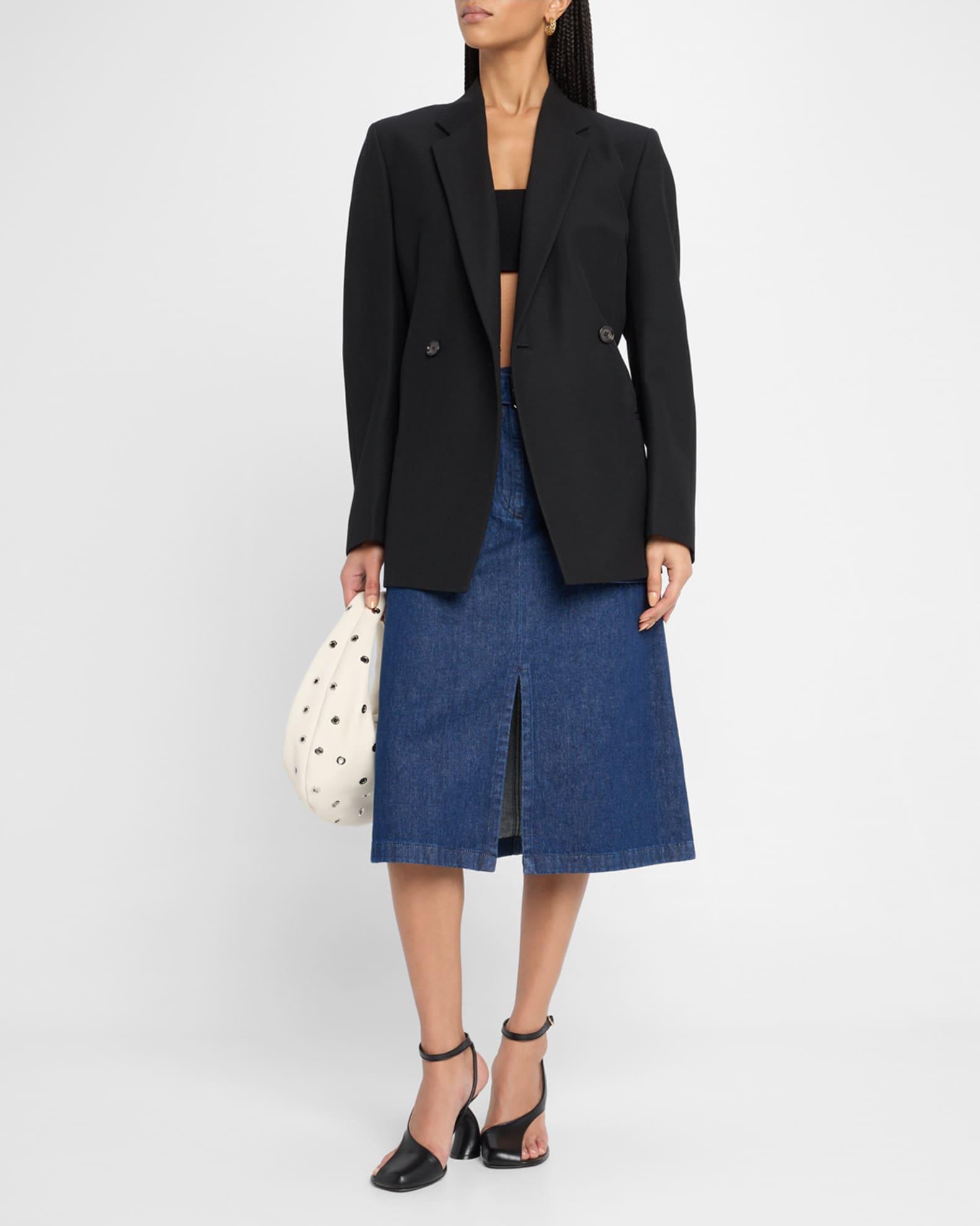 Sheraz Belted Denim Skirt Product Image