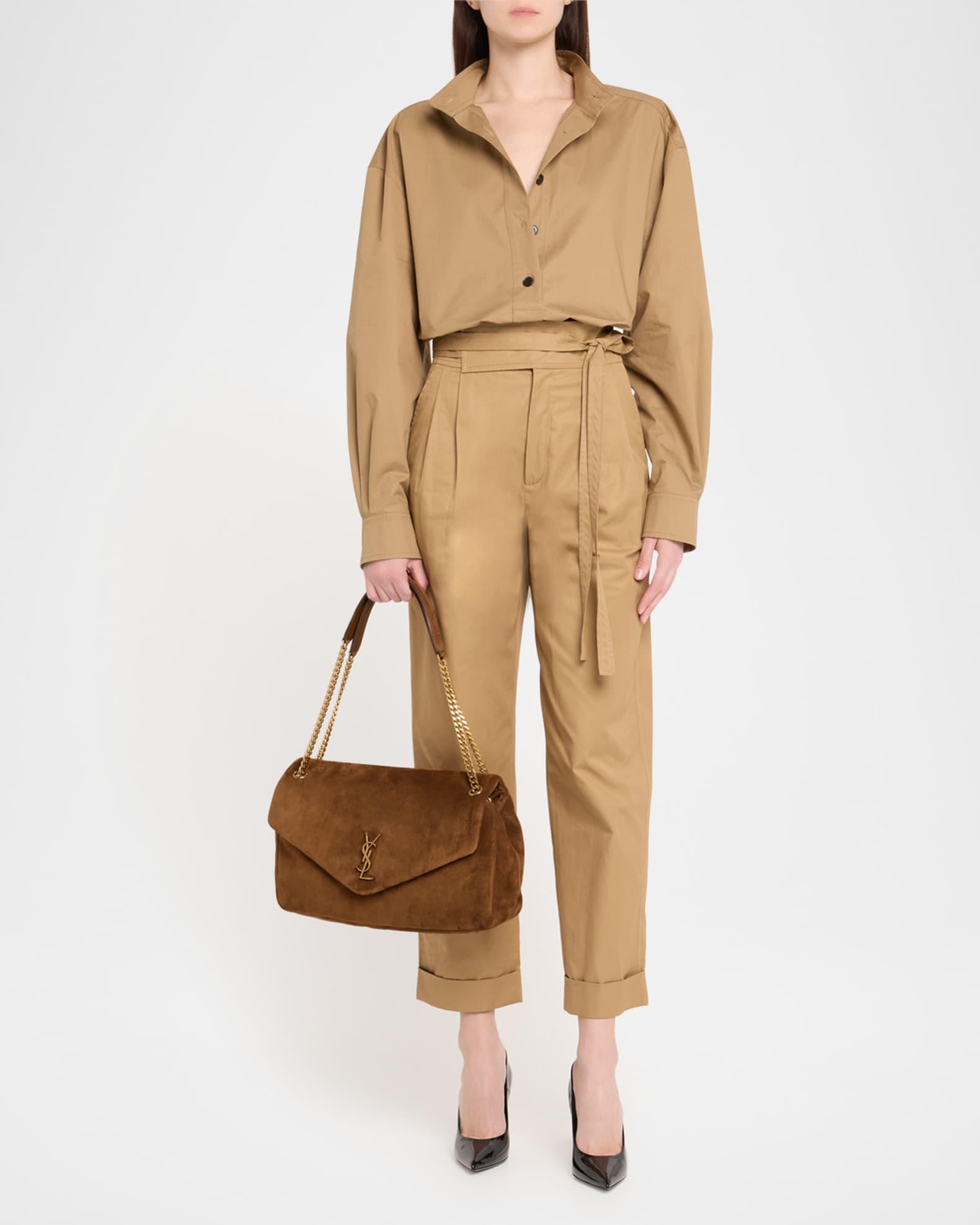 Calypso Large YSL Chain Shoulder Bag in Suede Product Image