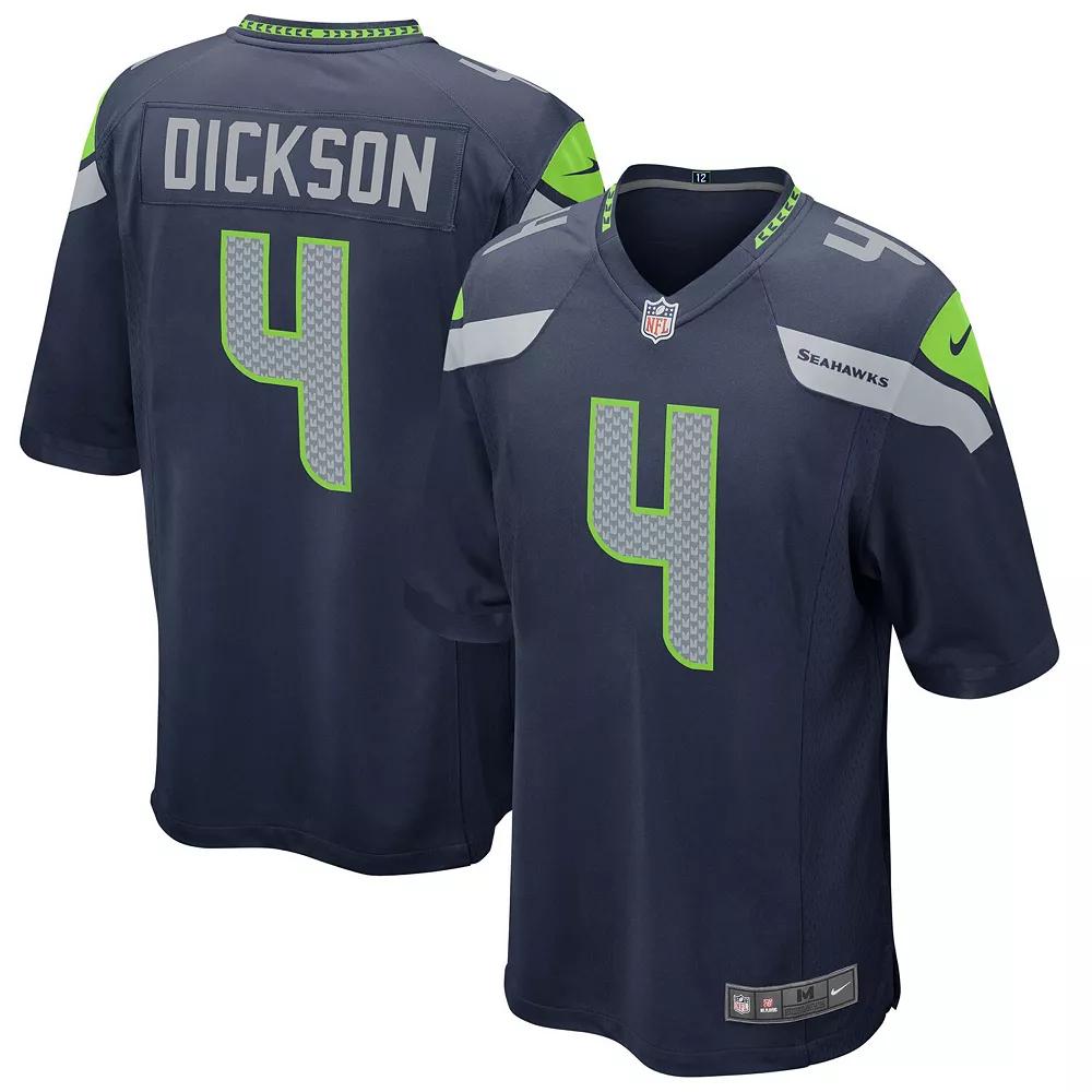 Men's Nike Michael Dickson College Navy Seattle Seahawks Game Jersey, Size: 5XL, Blue Product Image