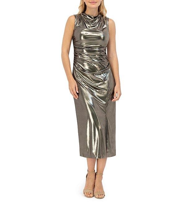 Vince Camuto Sheath Cowl Neck Sleeveless Dress Product Image