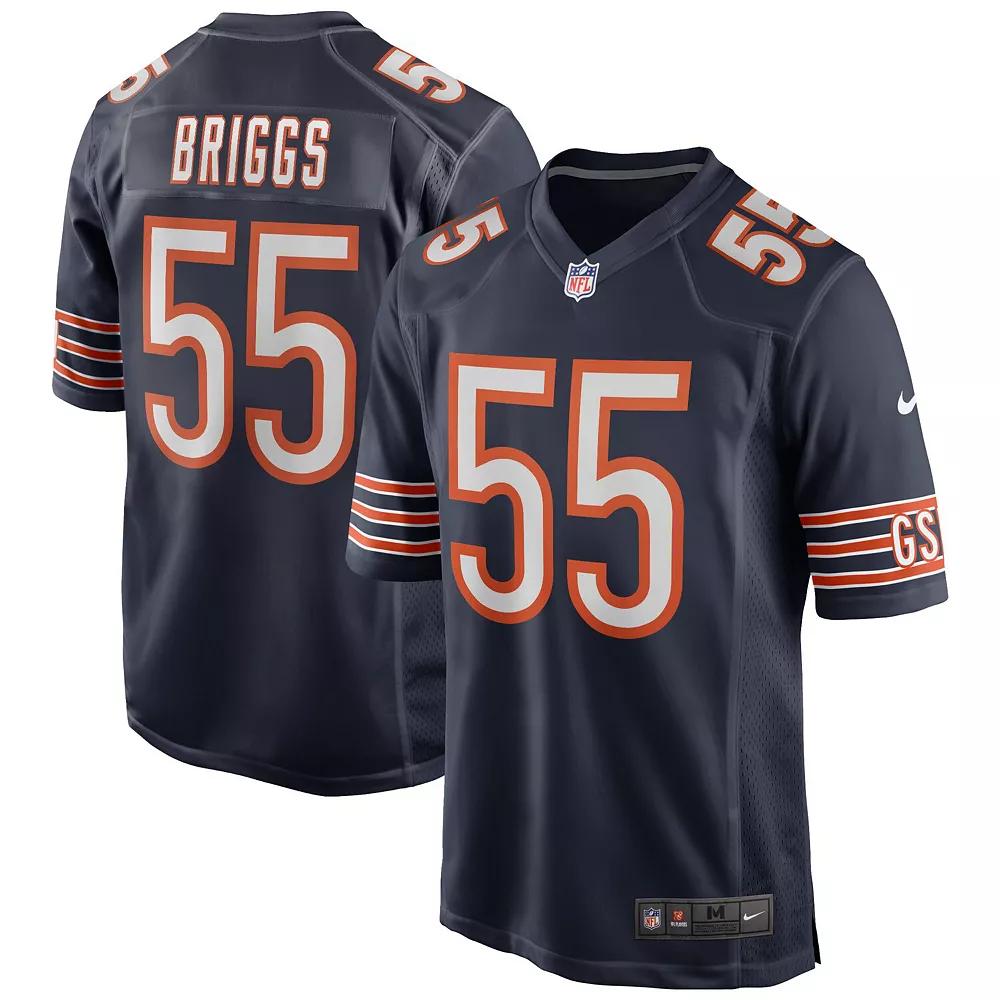 Men's Nike Lance Briggs Navy Chicago Bears Game Retired Player Jersey, Size: 2XL, Blue Product Image
