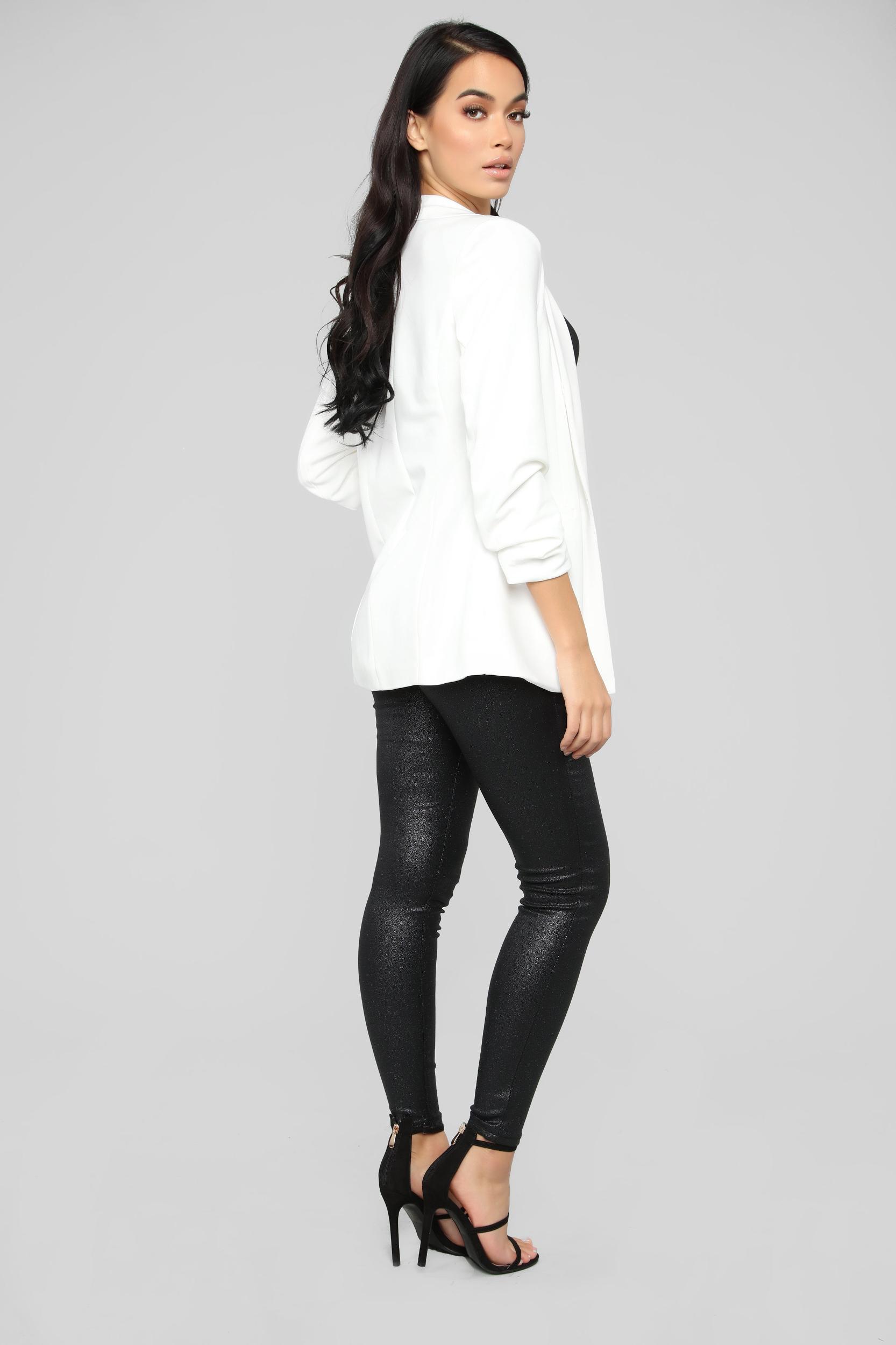 The Celine Blazer - Ivory Product Image