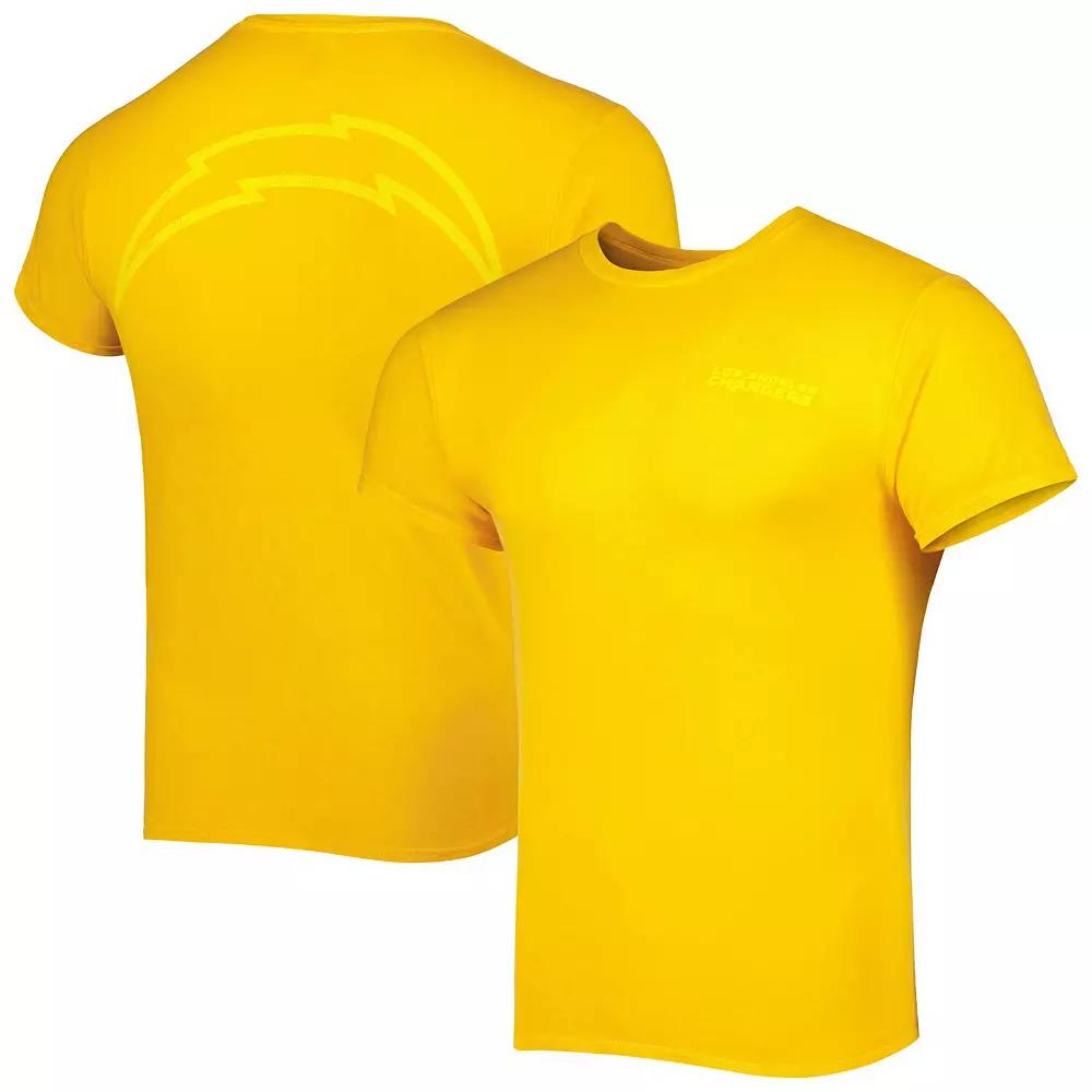 Men's '47 Gold Los Angeles Chargers Fast Track Tonal Highlight T-Shirt,  Product Image