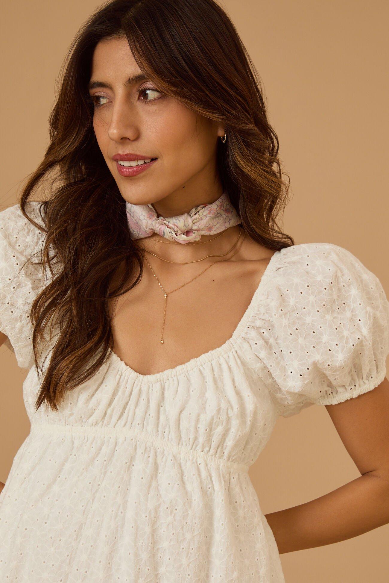 Aubrey Puff Sleeve Mini Dress Product Image