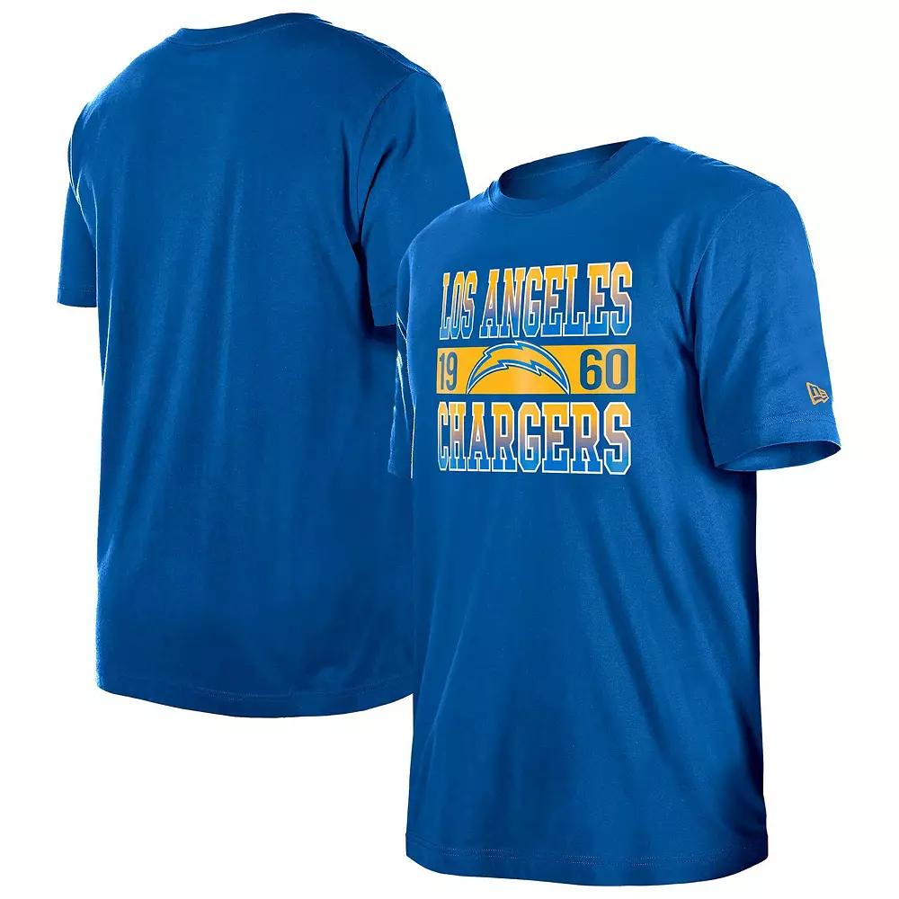 Men's New Era Powder Blue Los Angeles Chargers City Team T-Shirt, Size: Large, Light Product Image