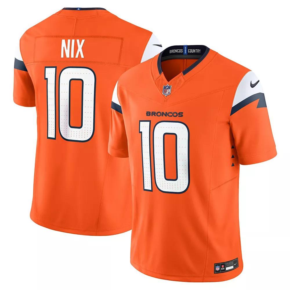 Men's Nike Bo Nix Orange Denver Broncos Vapor F.U.S.E. Limited Jersey, Size: XL Product Image