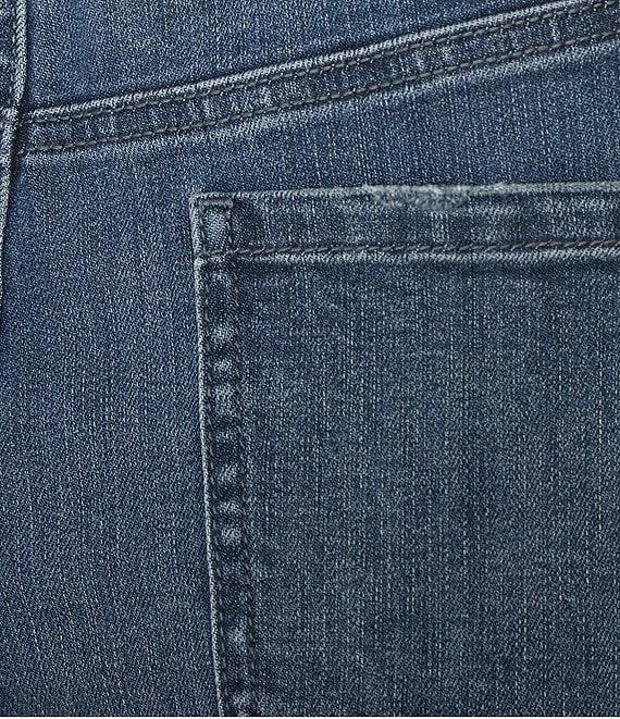 Gibson & Latimer Perfect Fit Denim Mid Rise Wide Ankle Leg Split Side Hem Palazzo Jeans Product Image