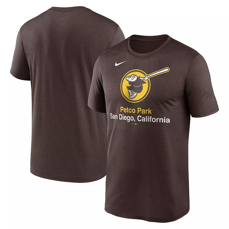 Men's Nike Brown San Diego Padres Stadium Legend Performance T-Shirt,  Product Image