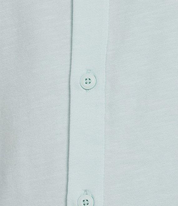 Cremieux Premium Denim Solid Coat Front Knit Shirt Product Image