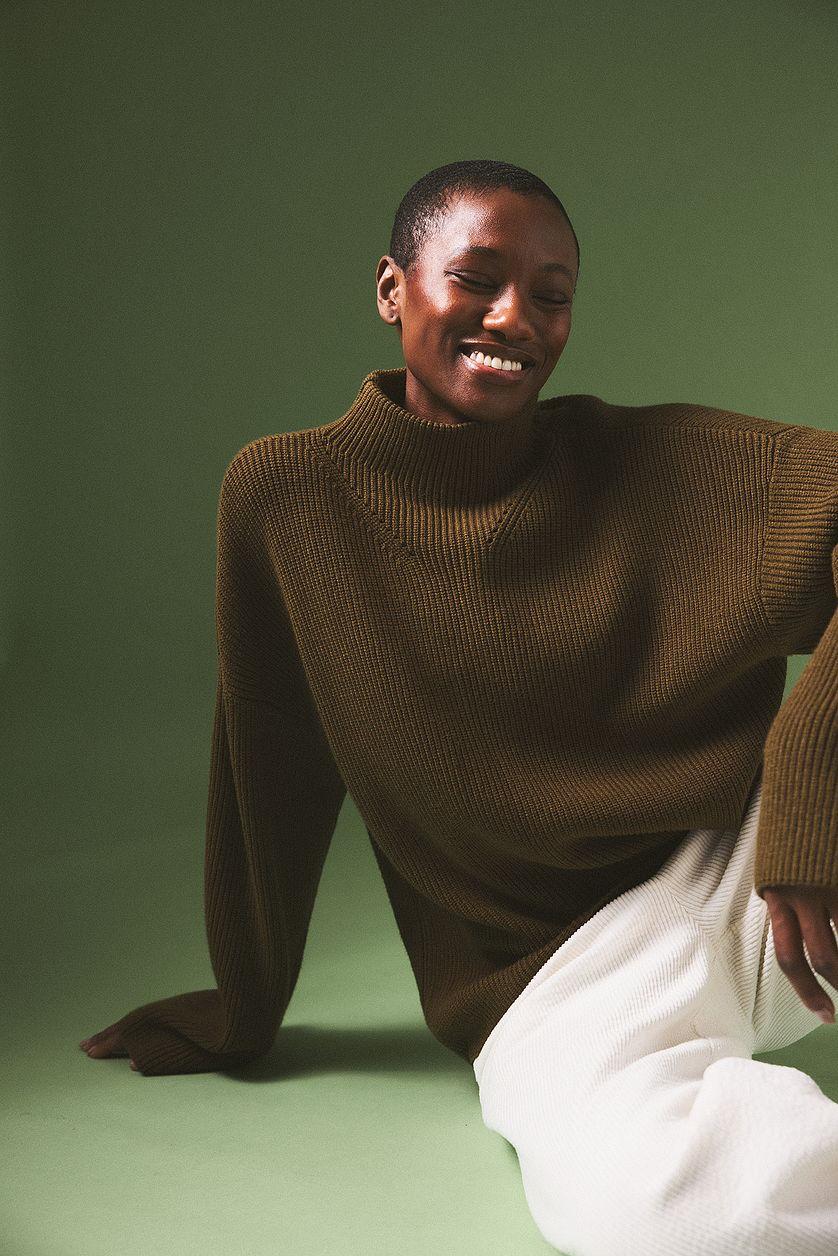 Turtleneck Knitted Sweater Product Image