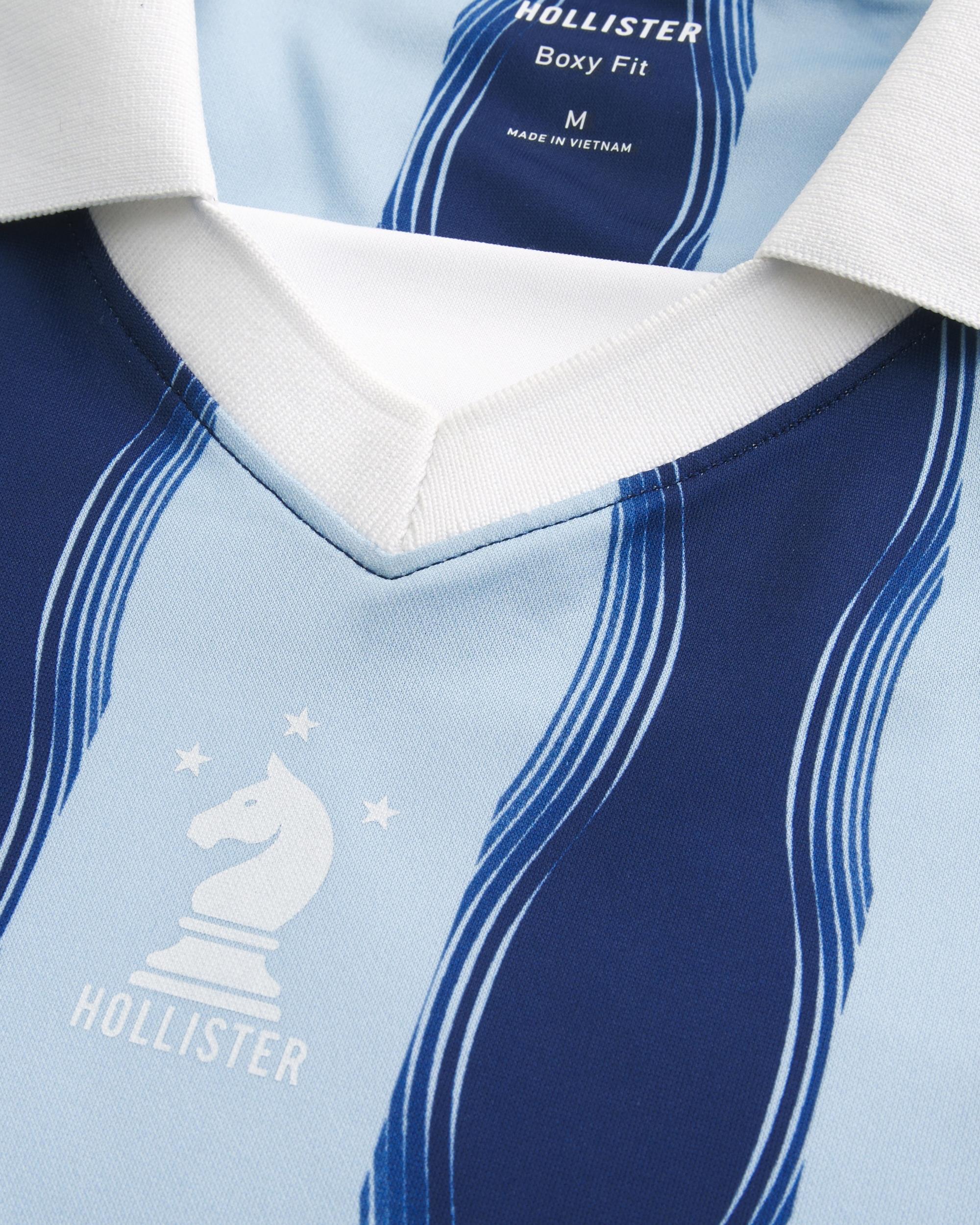 Boxy Logo Graphic Soccer Jersey Product Image