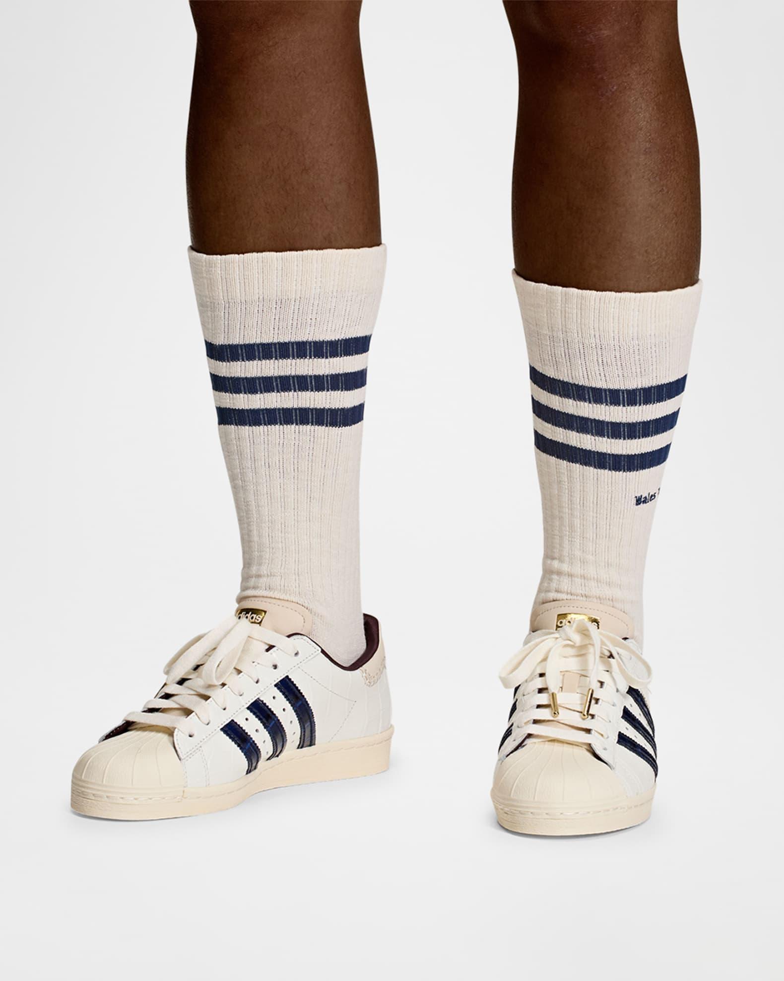 x Wales Bonner Men's Superstar Croc-Effect Low-Top Sneakers Product Image