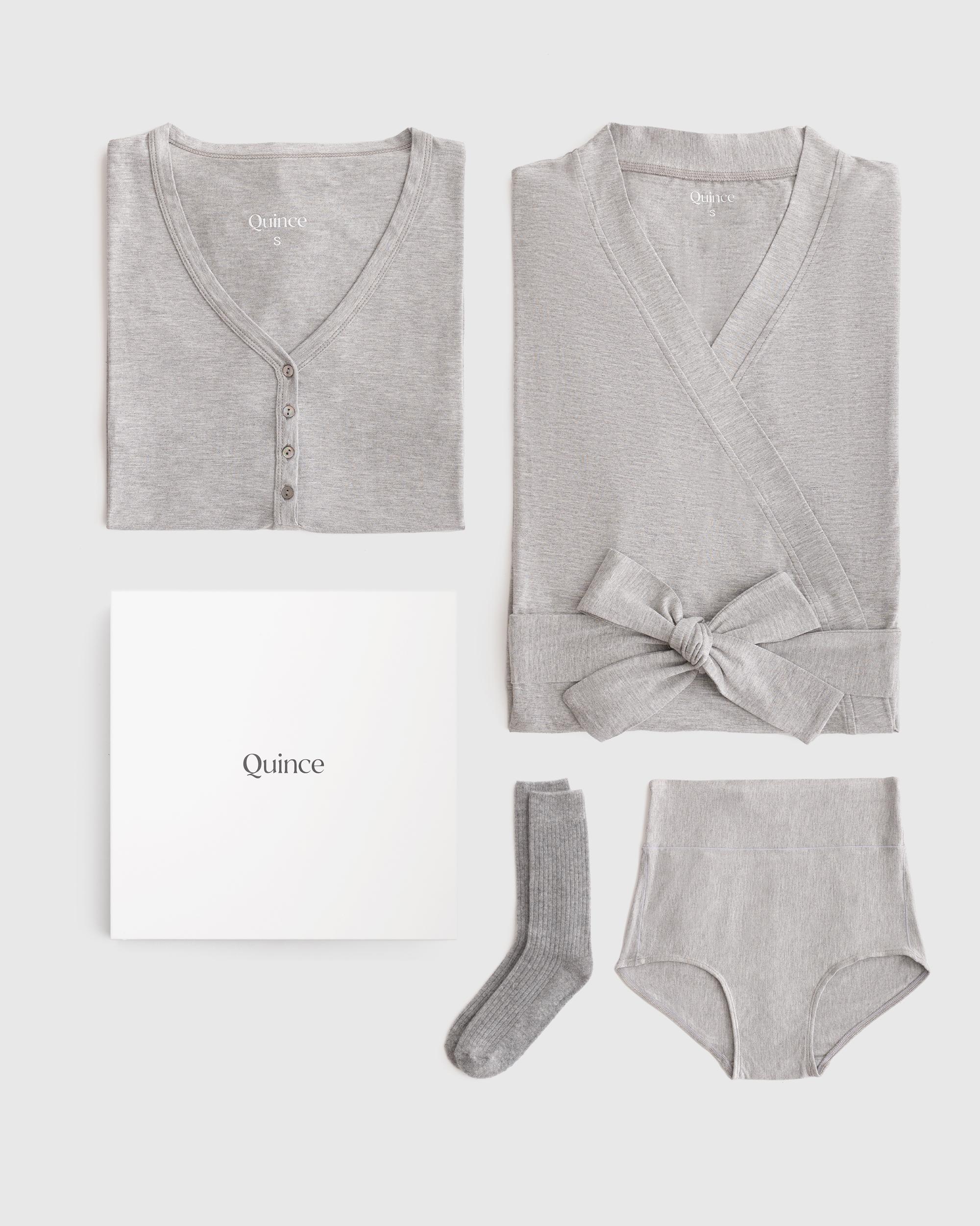 Quince | Women's The Essentials Hospital Set Size XL, Bamboo Product Image
