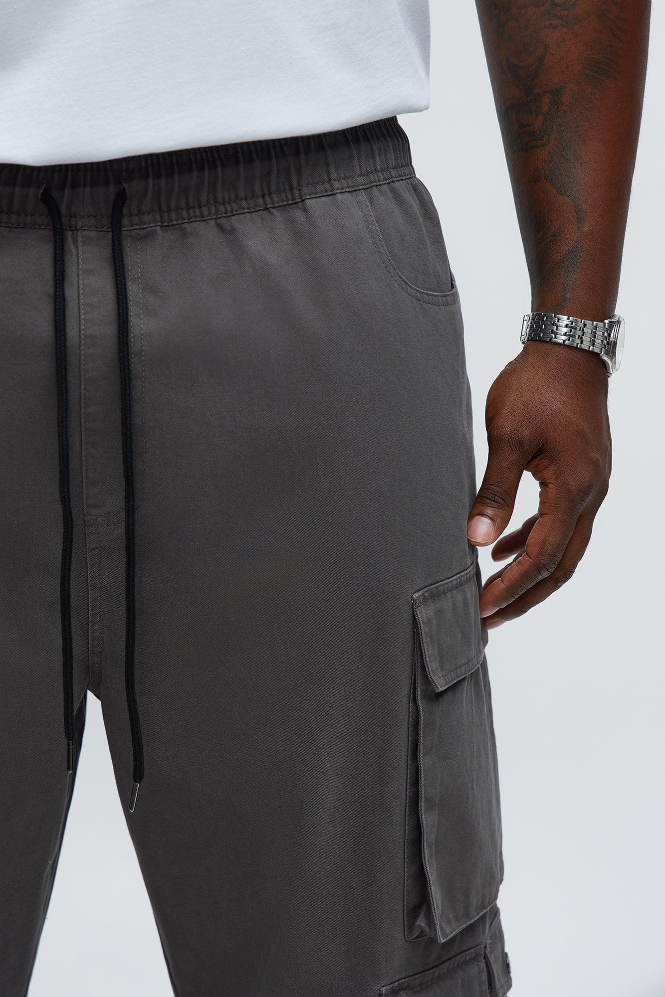 Straight Void Runner Cargo Pants - Charcoal Male Product Image