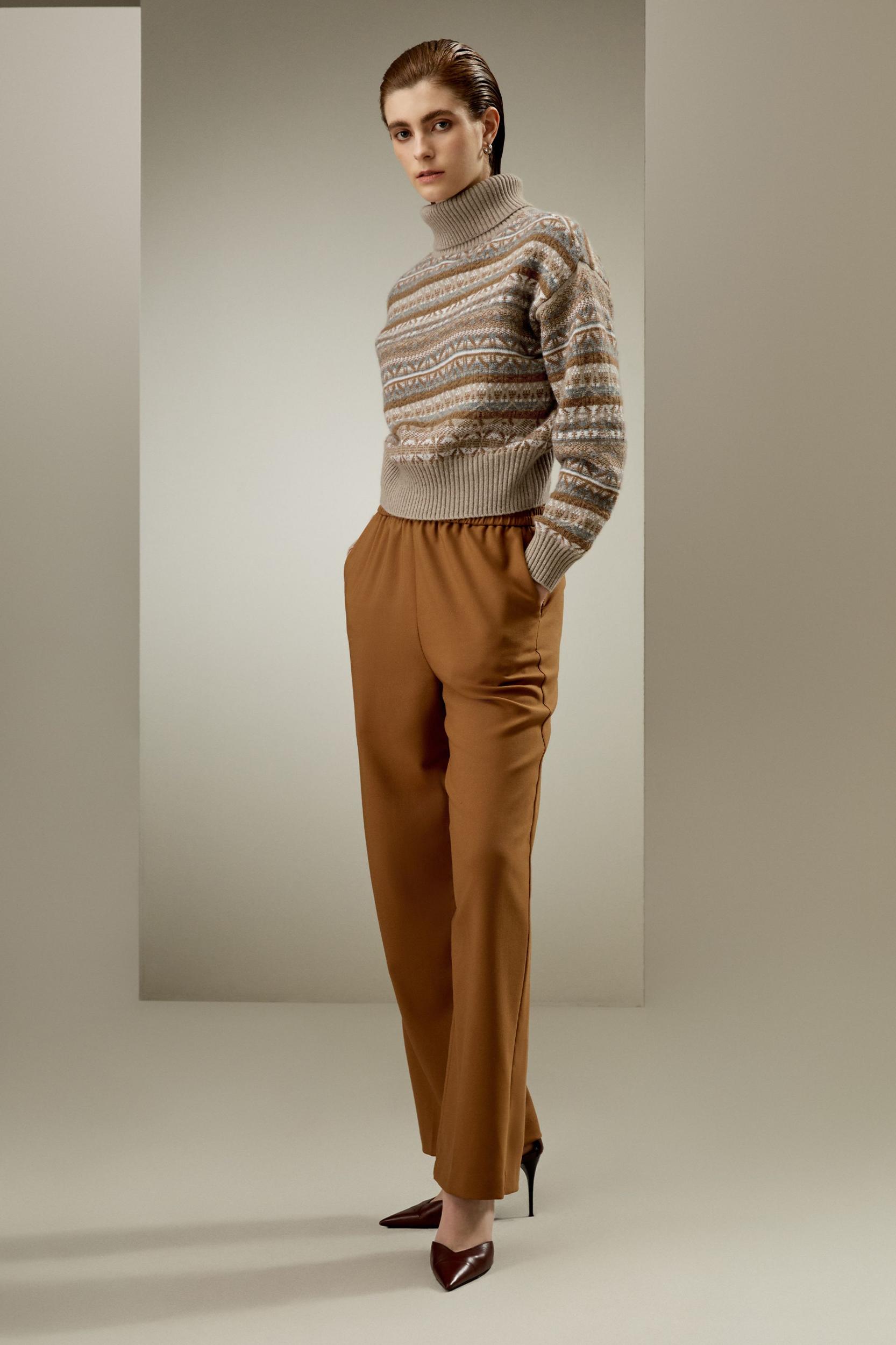 LILYSILK Womens Cashmere Pullover Sweater - Fair Isle Premium Cashmere - Soft Turtleneck Sweater M Product Image