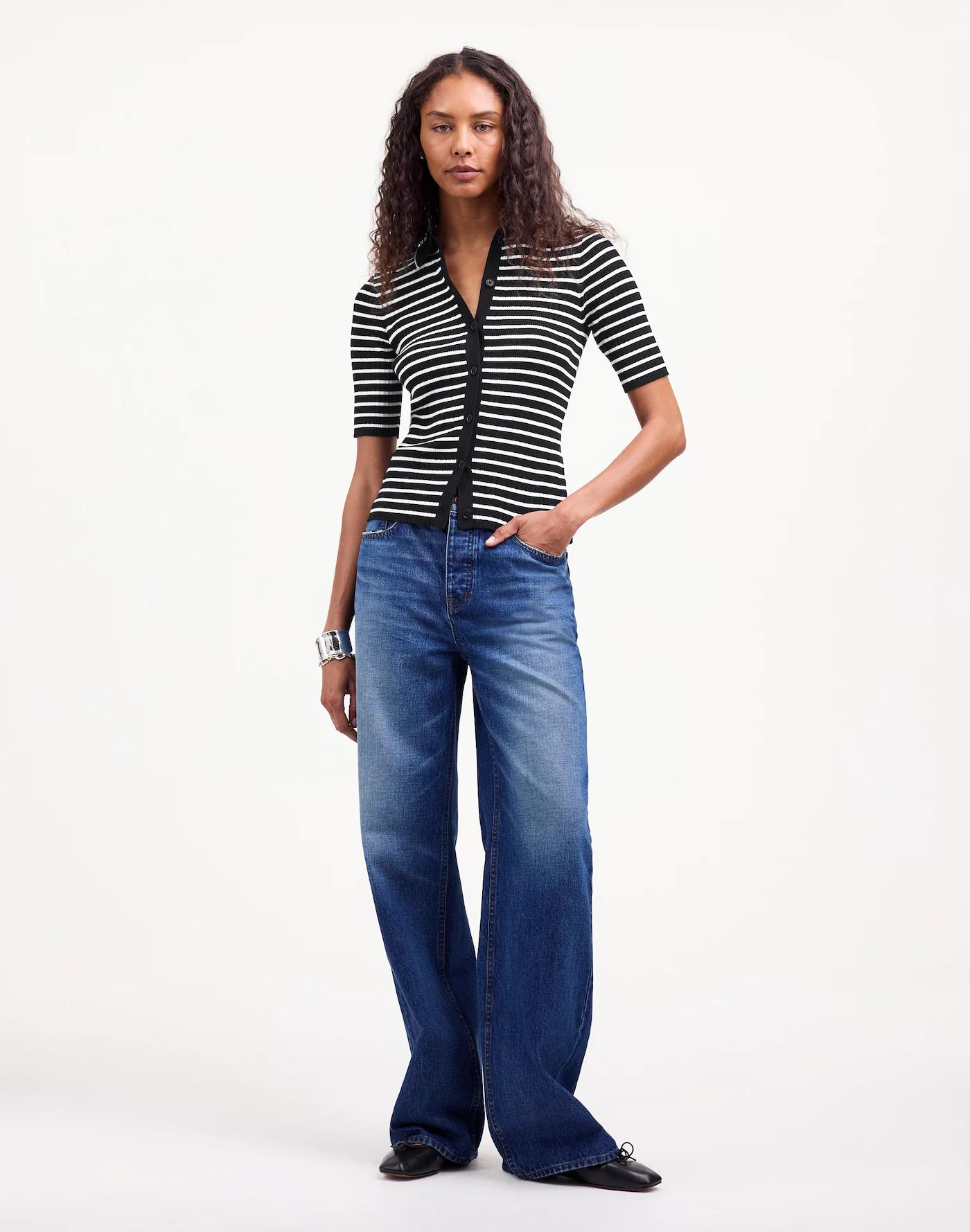 The Signature Knit Sweater Polo Tee Product Image