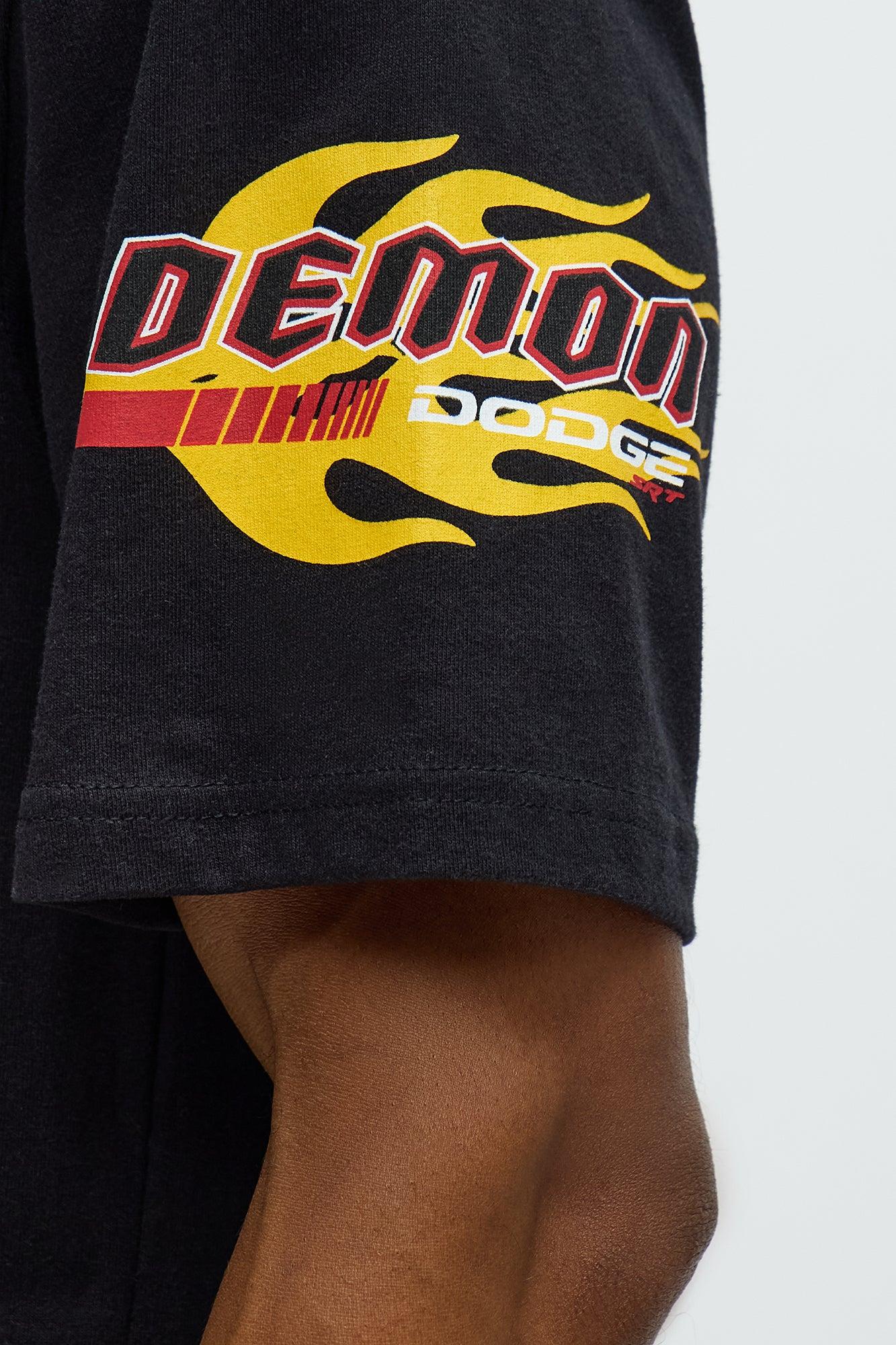 Dodge Demon Racing Team Short Sleeve Tee - Black Male Product Image