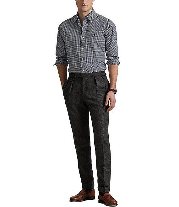 Polo Ralph Lauren Big & Tall Gingham Stretch Poplin Long Sleeve Woven Shirt Product Image