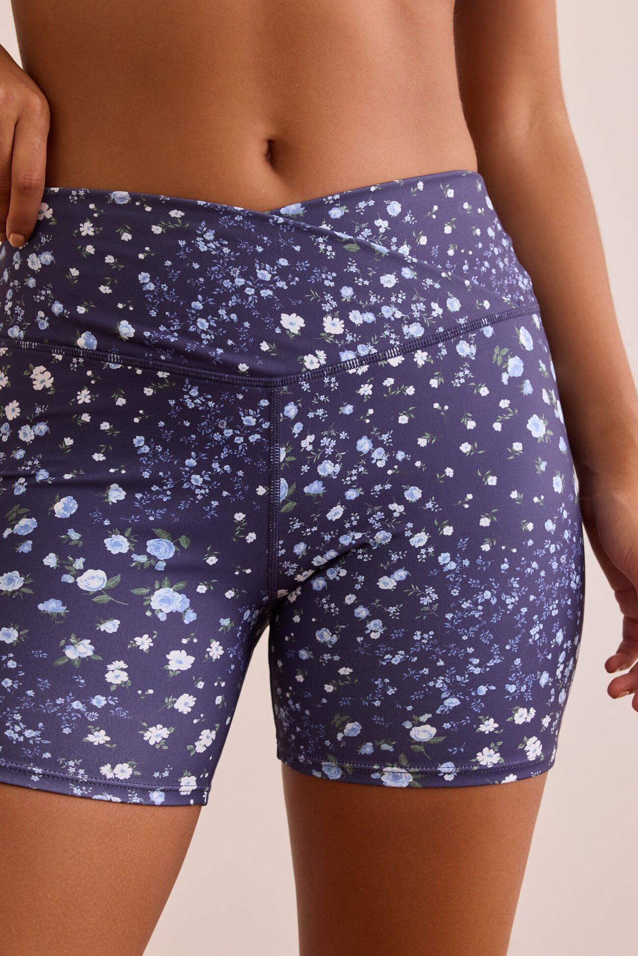 Midnight Floral Bike Shorts Product Image