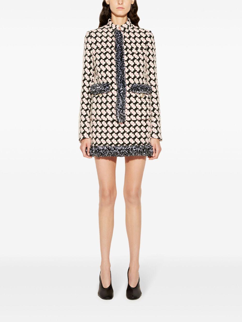 fringed tweed jacket Product Image