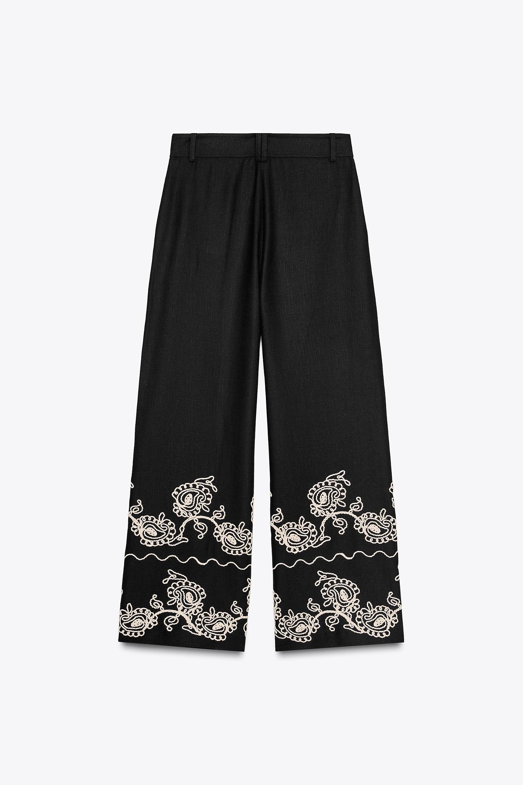 ZW COLLECTION EMBROIDERED CULOTTES Product Image