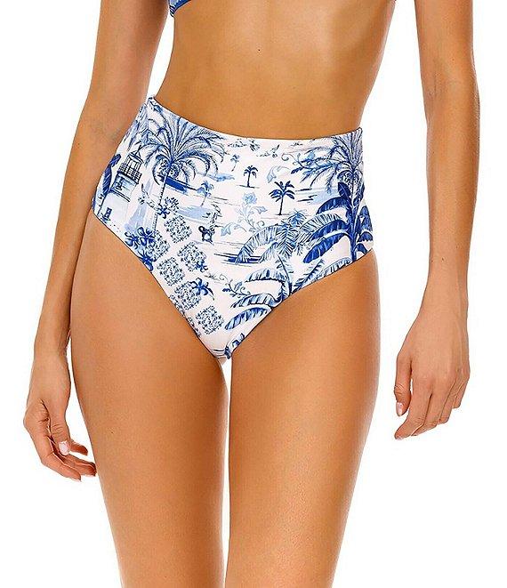 Agua Bendita Alicia Tales Reversible High Waisted Swim Bottoms Product Image