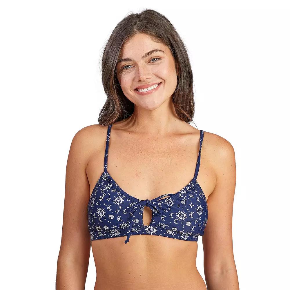 Juniors' Cyn & Luca Celestial Belle Bralette Bikini Top, Women's, Size: Small, Blue Product Image