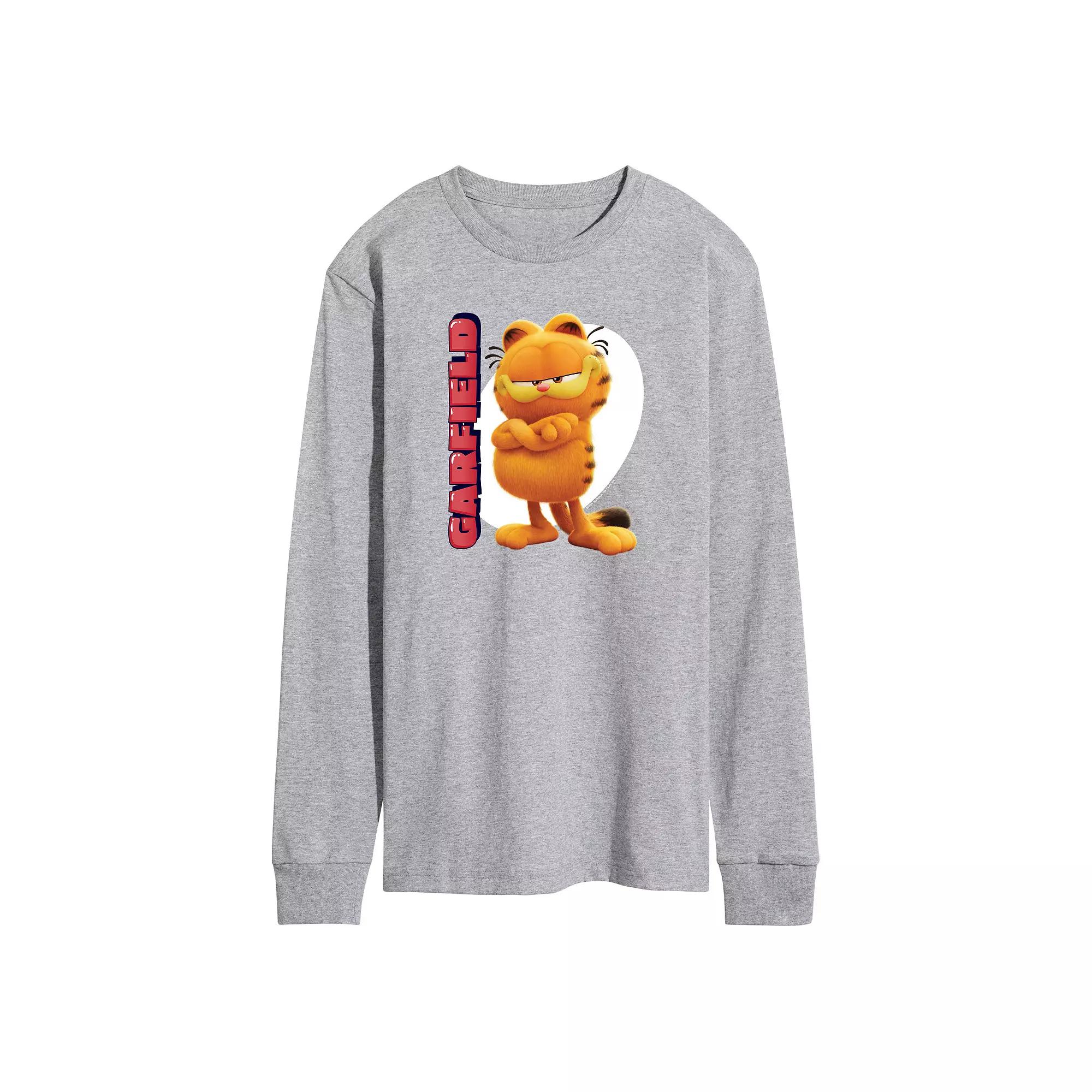 Men's Garfield The Movie Long Sleeve Graphic Tee,  Product Image