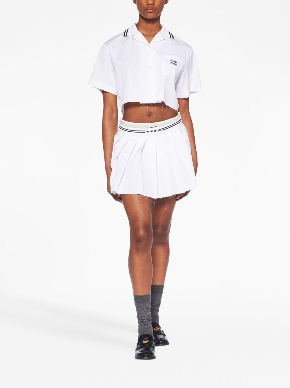 logo-print poplin shirt Product Image