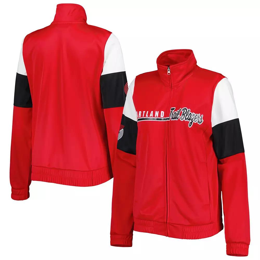Women's G-III 4Her by Carl Banks Red Portland Trail Blazers Change Up Full-Zip Track Jacket, Size: Large Product Image