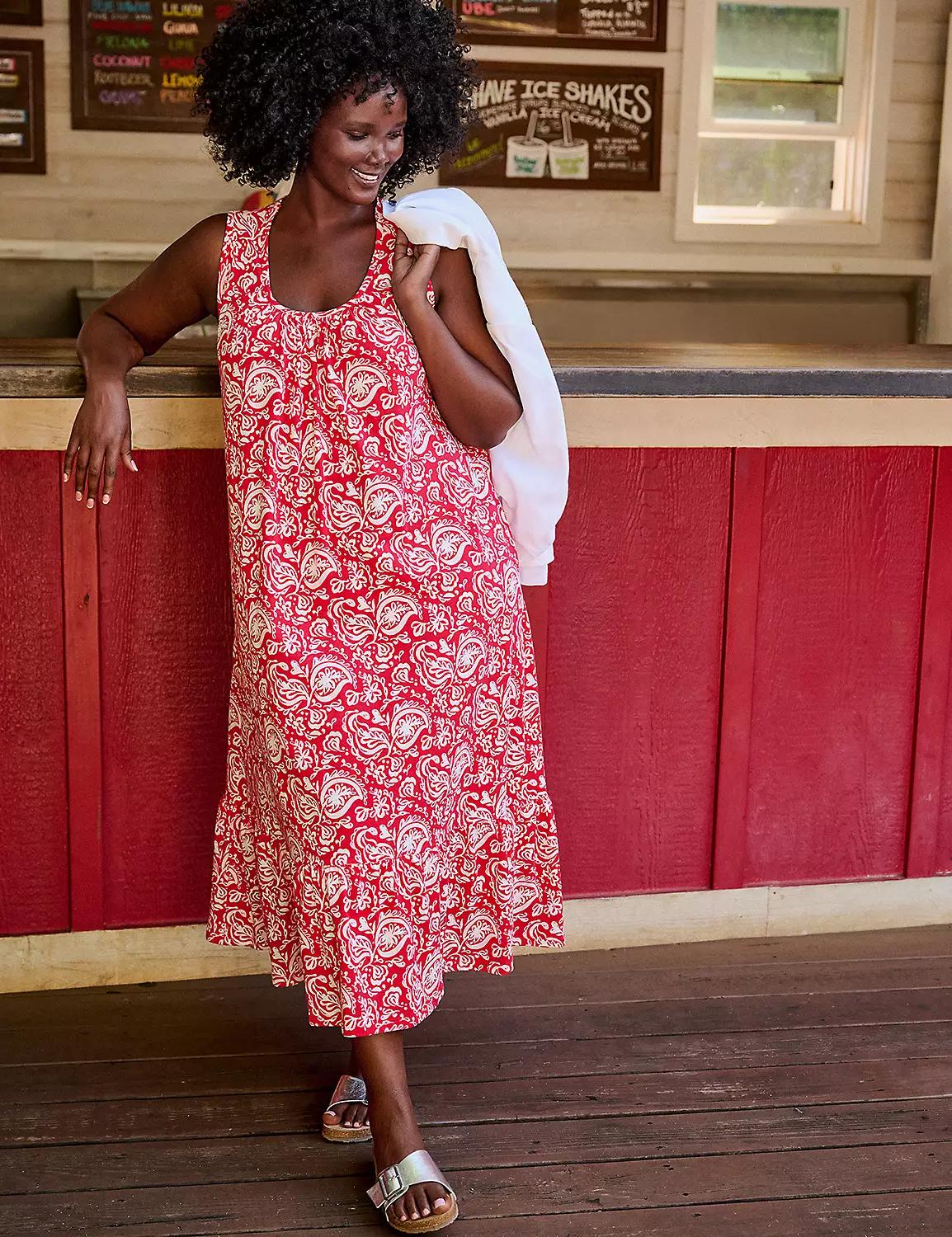 Swing Scoop-Neck Tank Dress Product Image