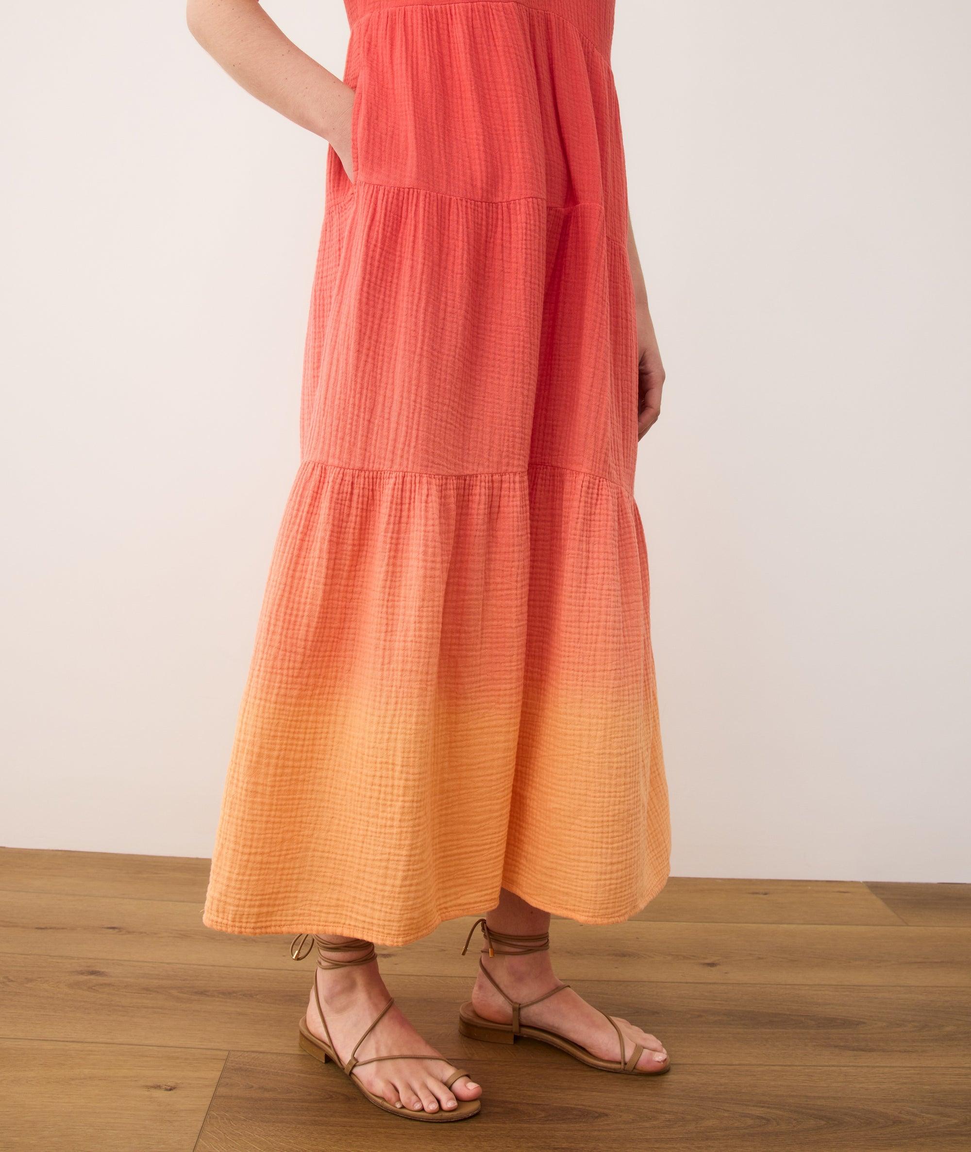 Corinne Double Cloth Maxi Dress Product Image