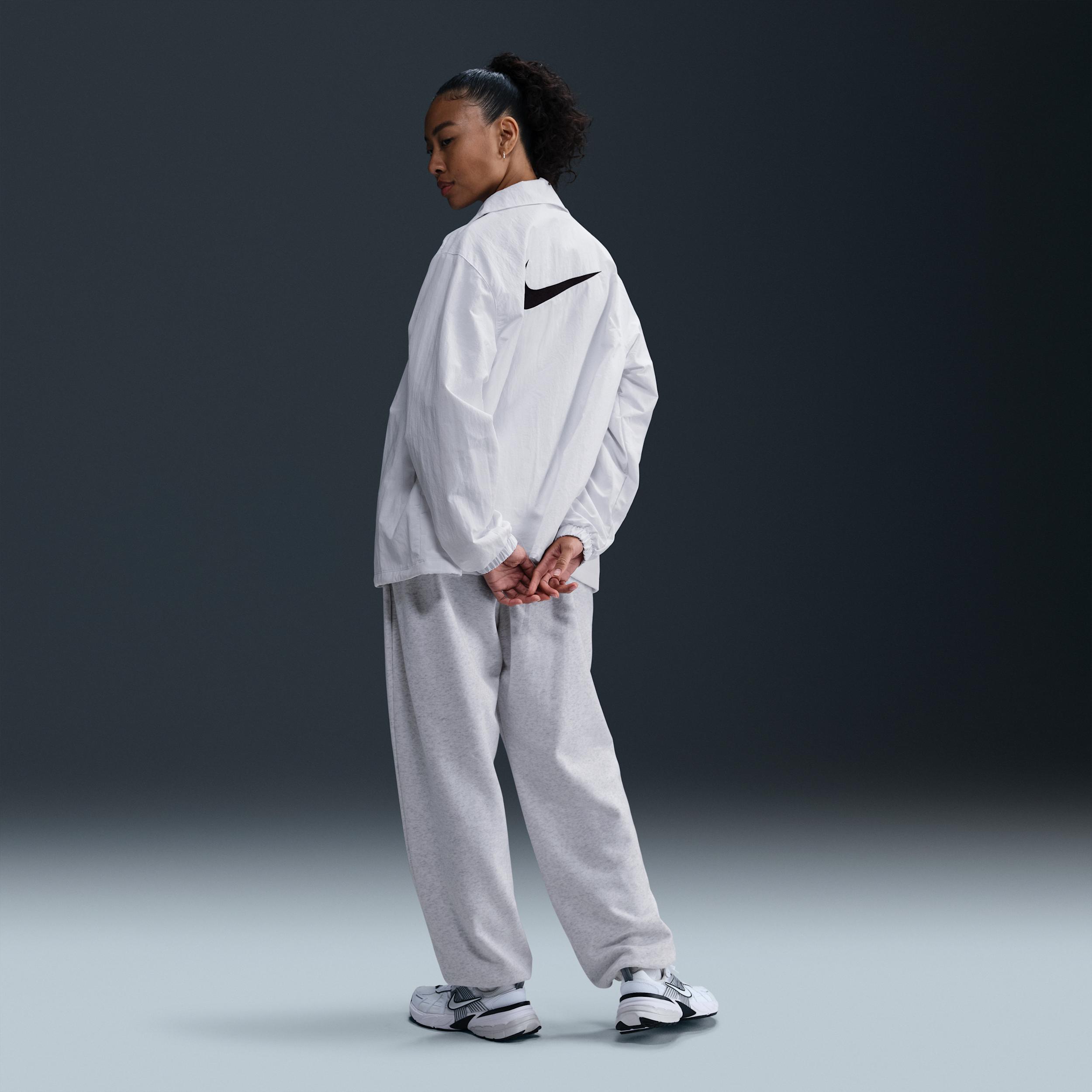 Womens Nike Sportswear Club Fleece Mid-Rise Oversized Sweatpants Product Image
