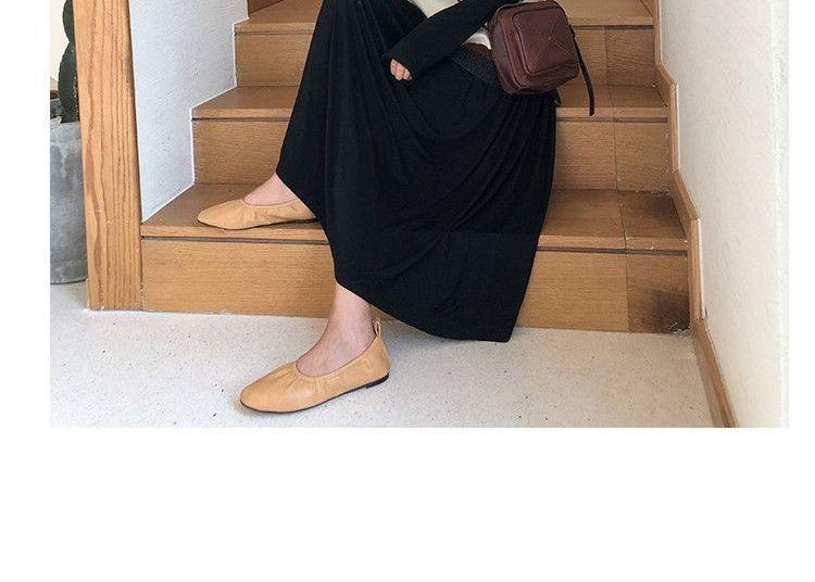 Maternity Set: V-Neck Sweater Vest + Long-Sleeve Maxi A-Line Dress Product Image