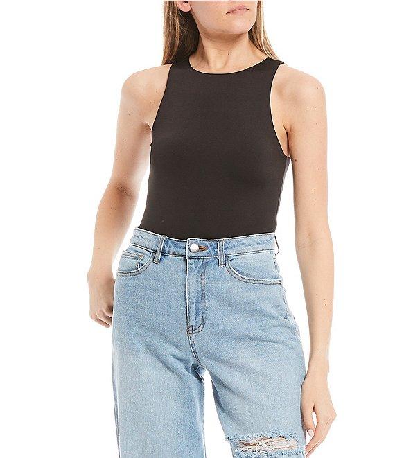 GB Knit High Neck Sleeveless Bodysuit Product Image