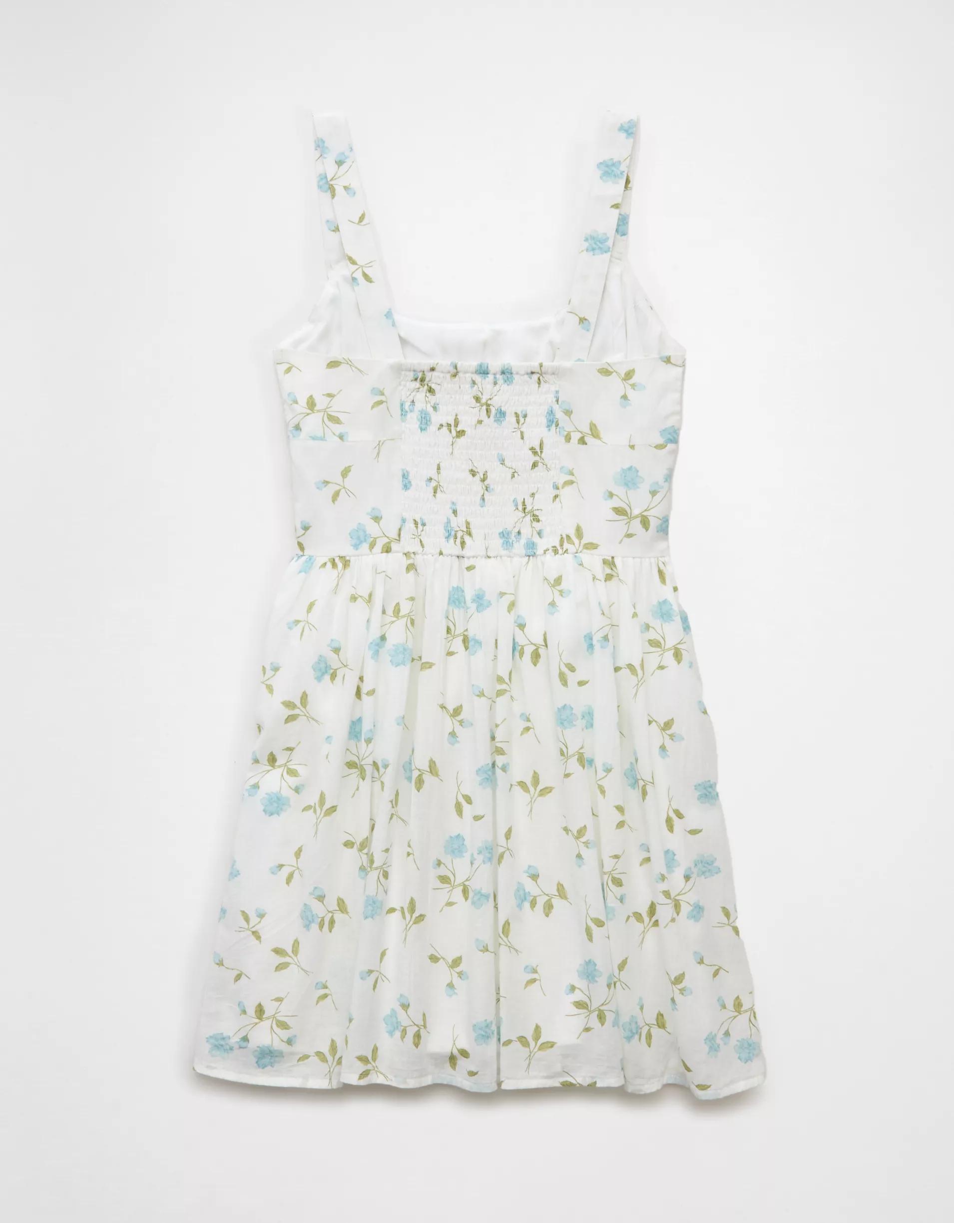 AE Tie Front Corset Mini Dress Product Image