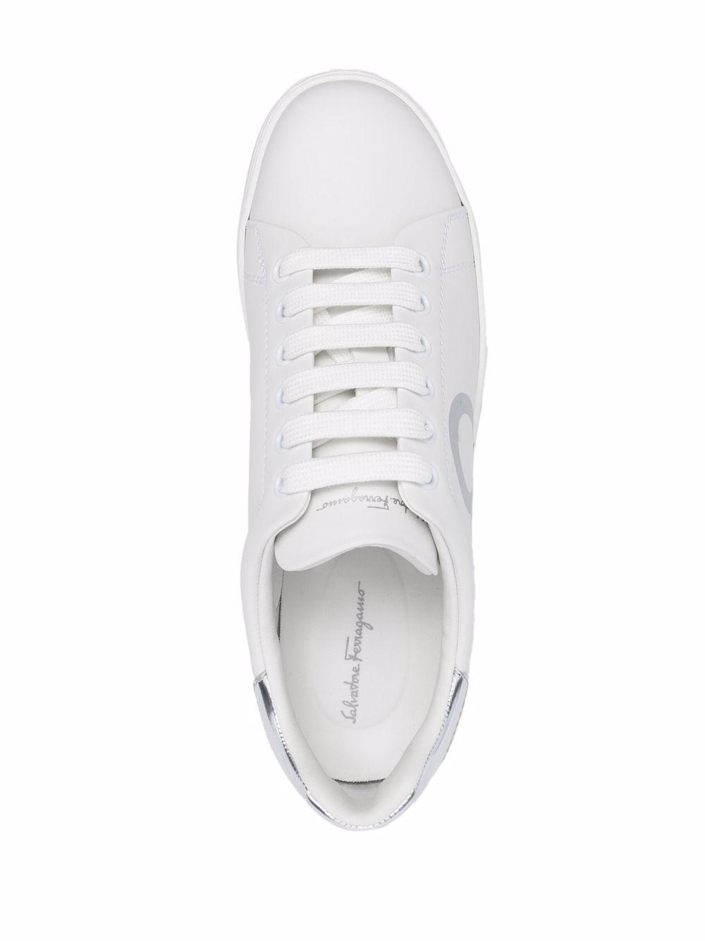 Gancini logo-print low-top sneakers Product Image