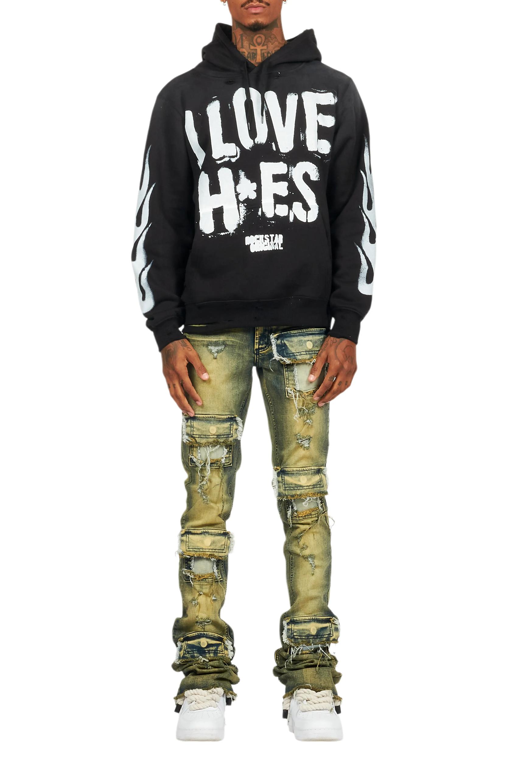 Petrus Tint Wash Super Stacked Flare Jean Male Product Image