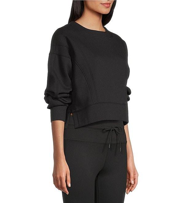 GB Coordinating Knit Side Slit Sweatshirt Product Image