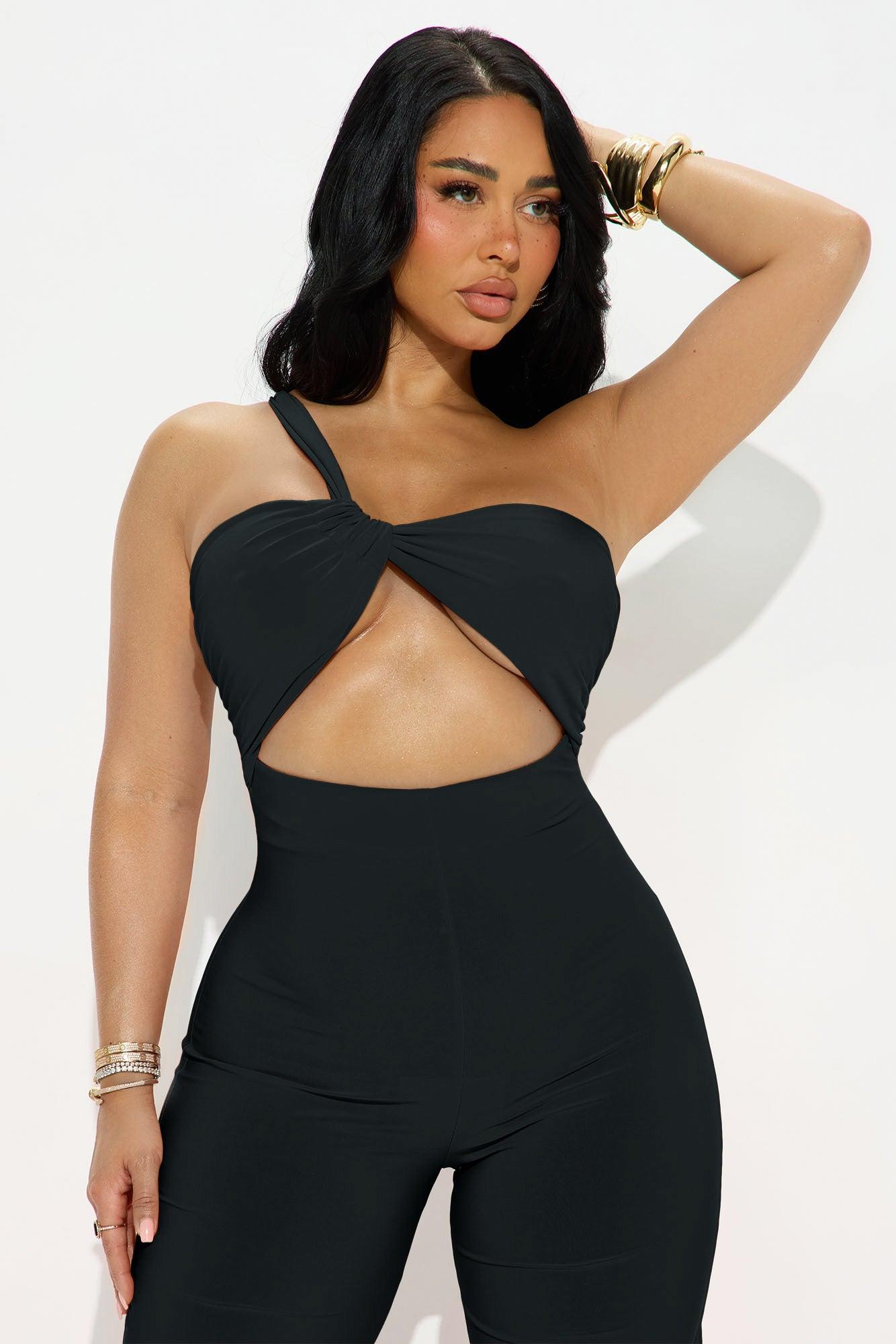 Champagne Season Jumpsuit - Black Female Product Image