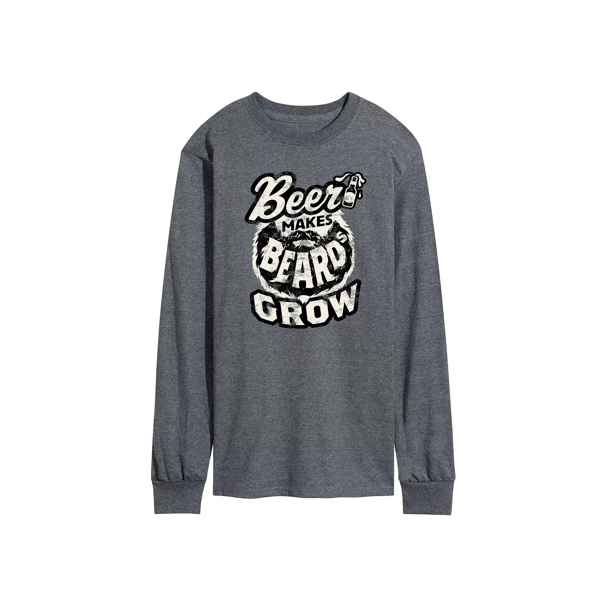 Men's Beer Makes Beards Grow Tee,  Product Image