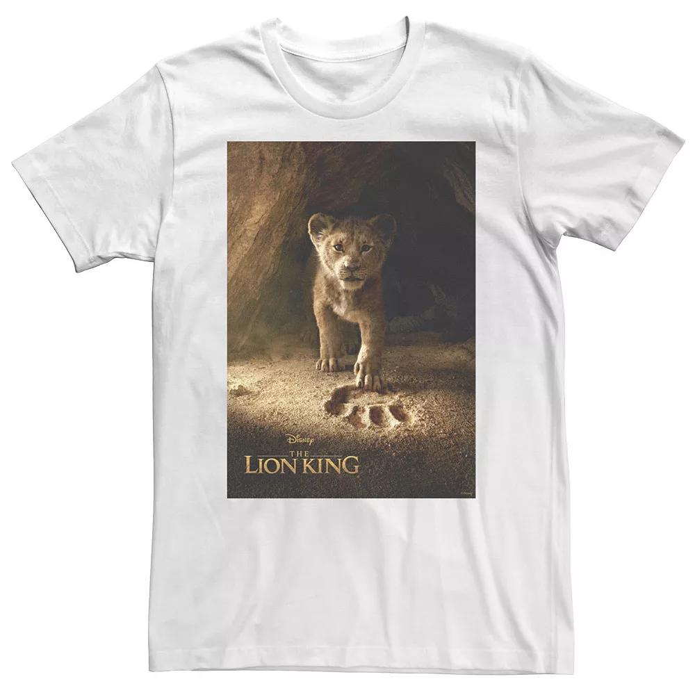 Big & Tall Disney The Lion King Simba Paw Live Action Movie Poster C4 Tee, Men's,  Product Image