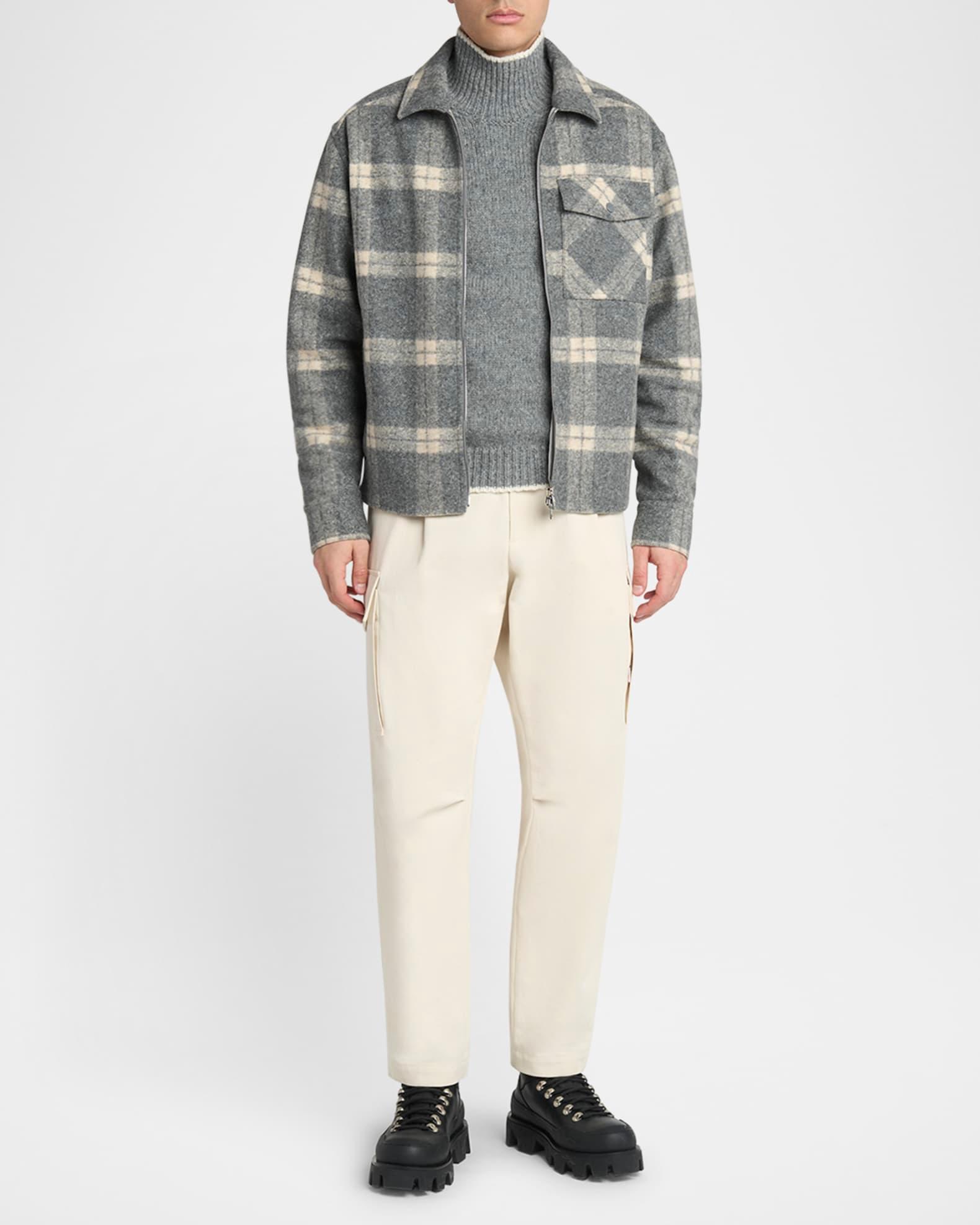 Men's Pleated Cargo Trousers Product Image