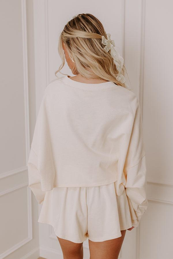 Charming Lifestyle Crop Sweatshirt Product Image