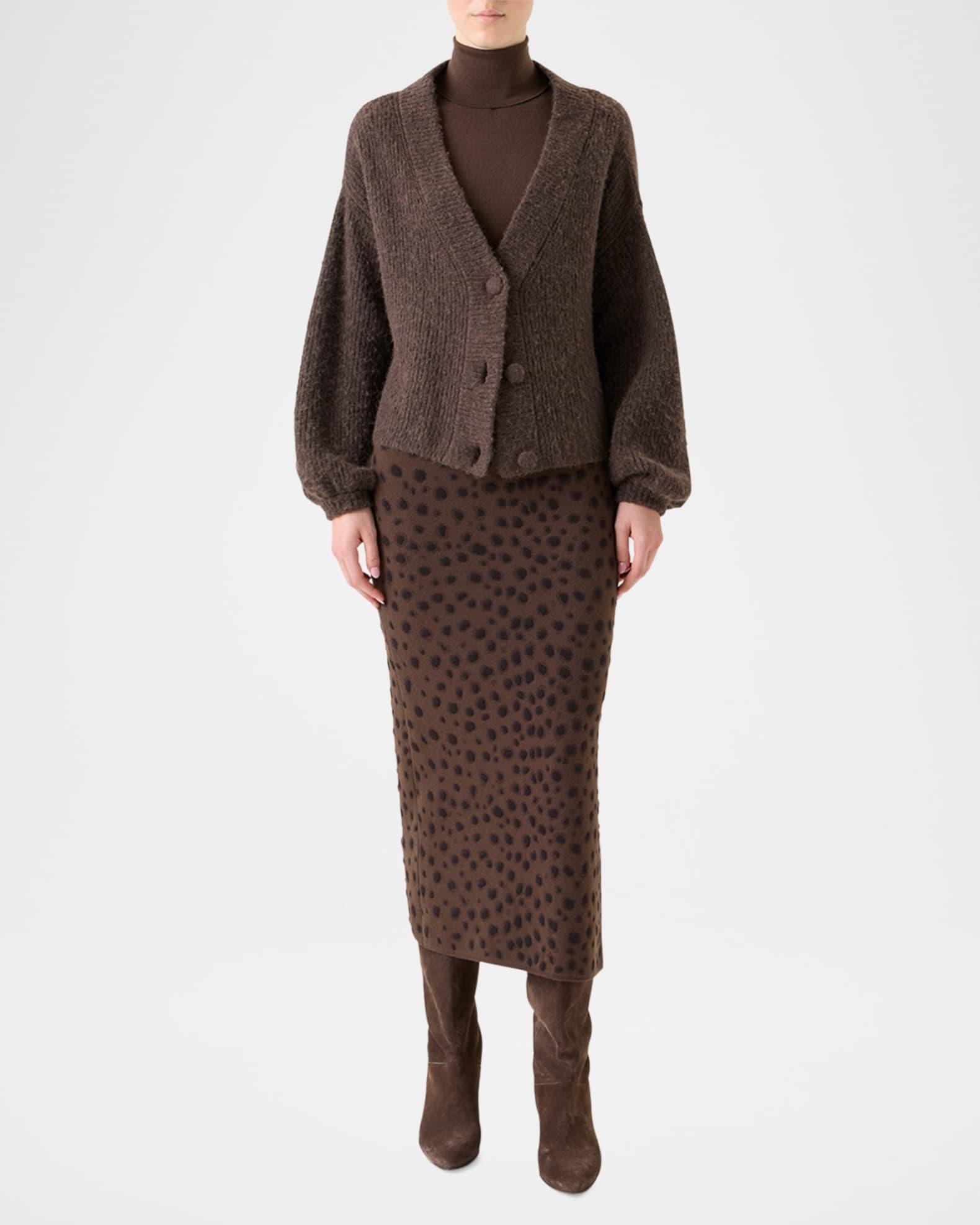 Alpaca Knit V-Neck Cardigan Product Image