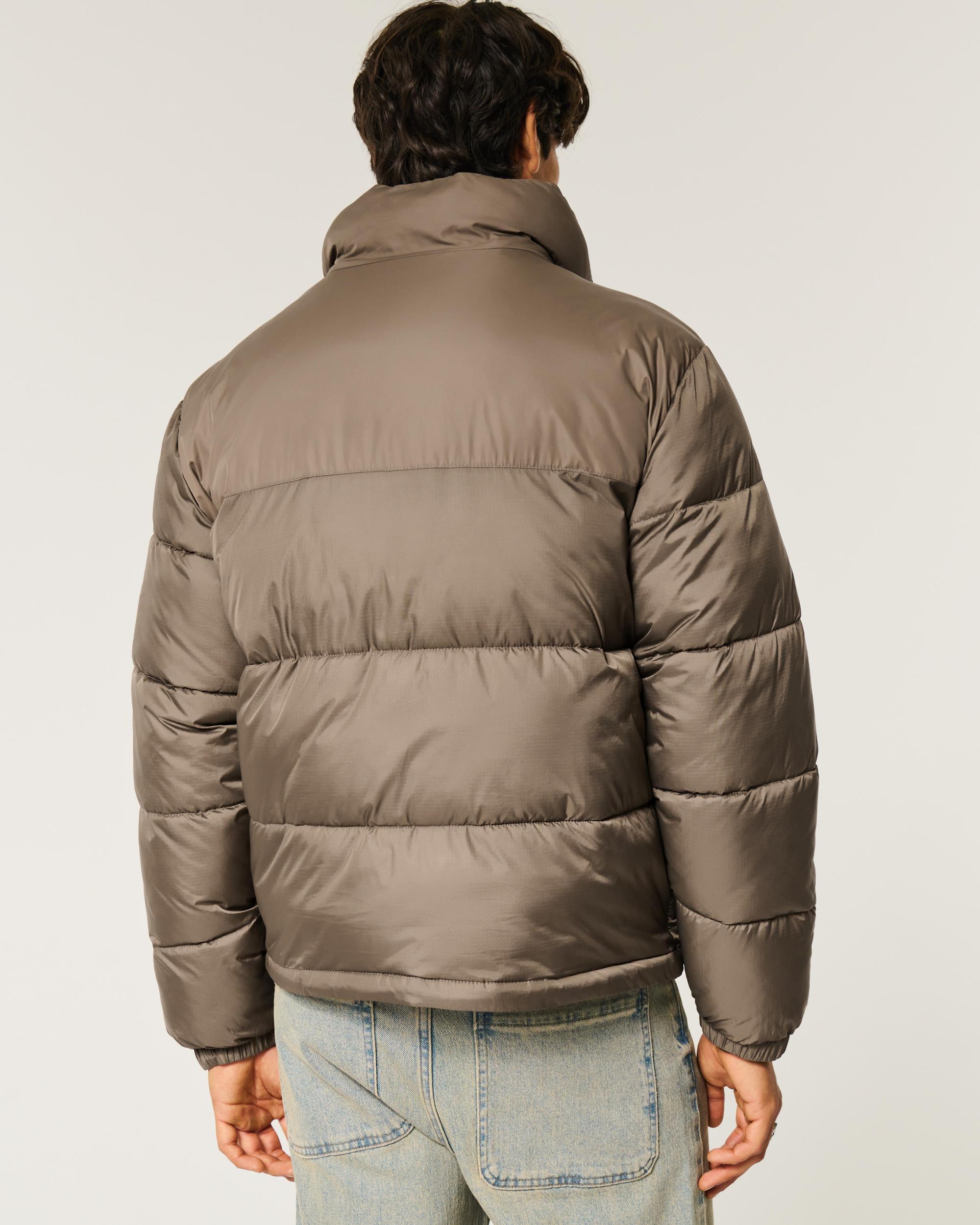 Boxy Mock-Neck Puffer Jacket Product Image