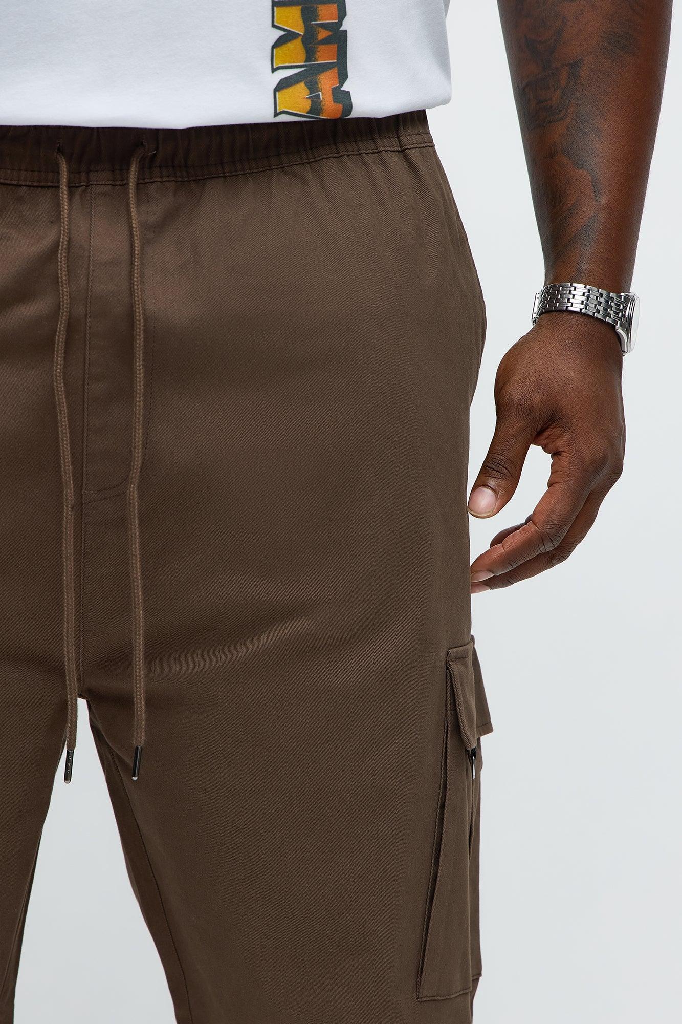 Slim Double It Cargo Pants - Brown Male Product Image