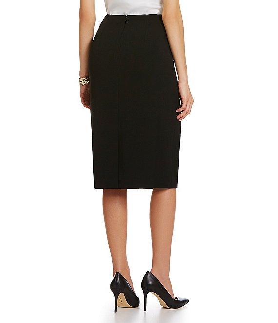 Kasper Stretch Crepe Skimmer Skirt Product Image